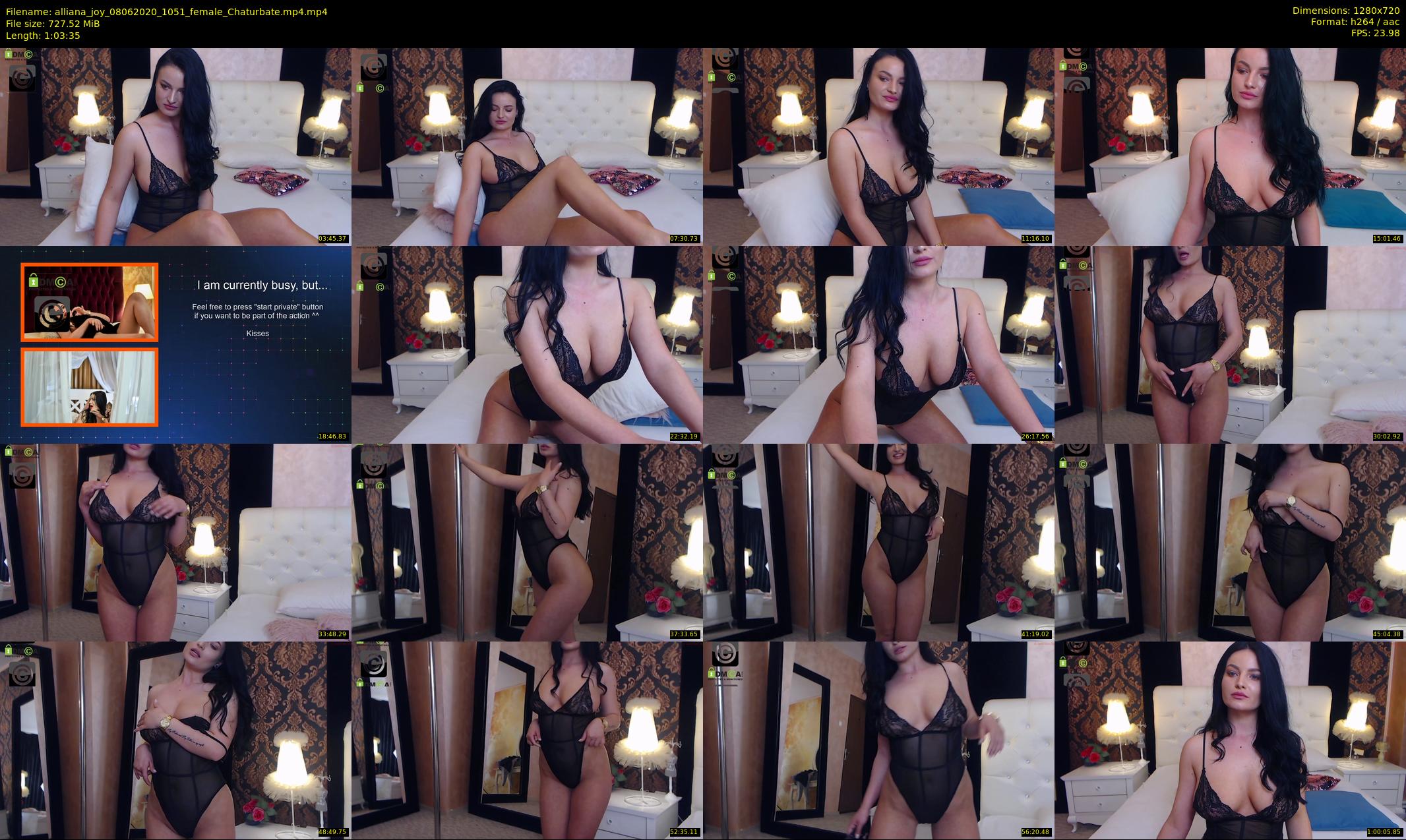 alliana_joy — 64 minute Chaturbate female cam show recording, 720p, Jun 8, 2020