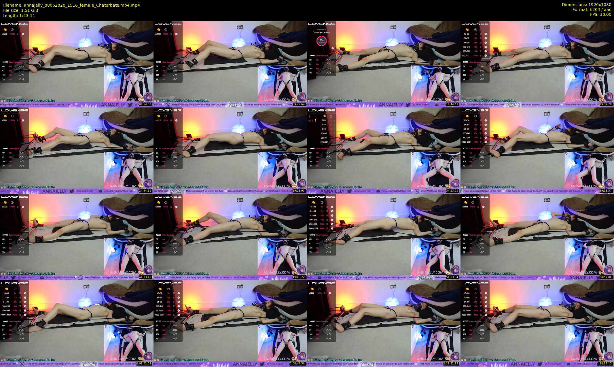 annajelly — 84 minute Chaturbate couple cam show recording, 1080p, Jun 8, 2020