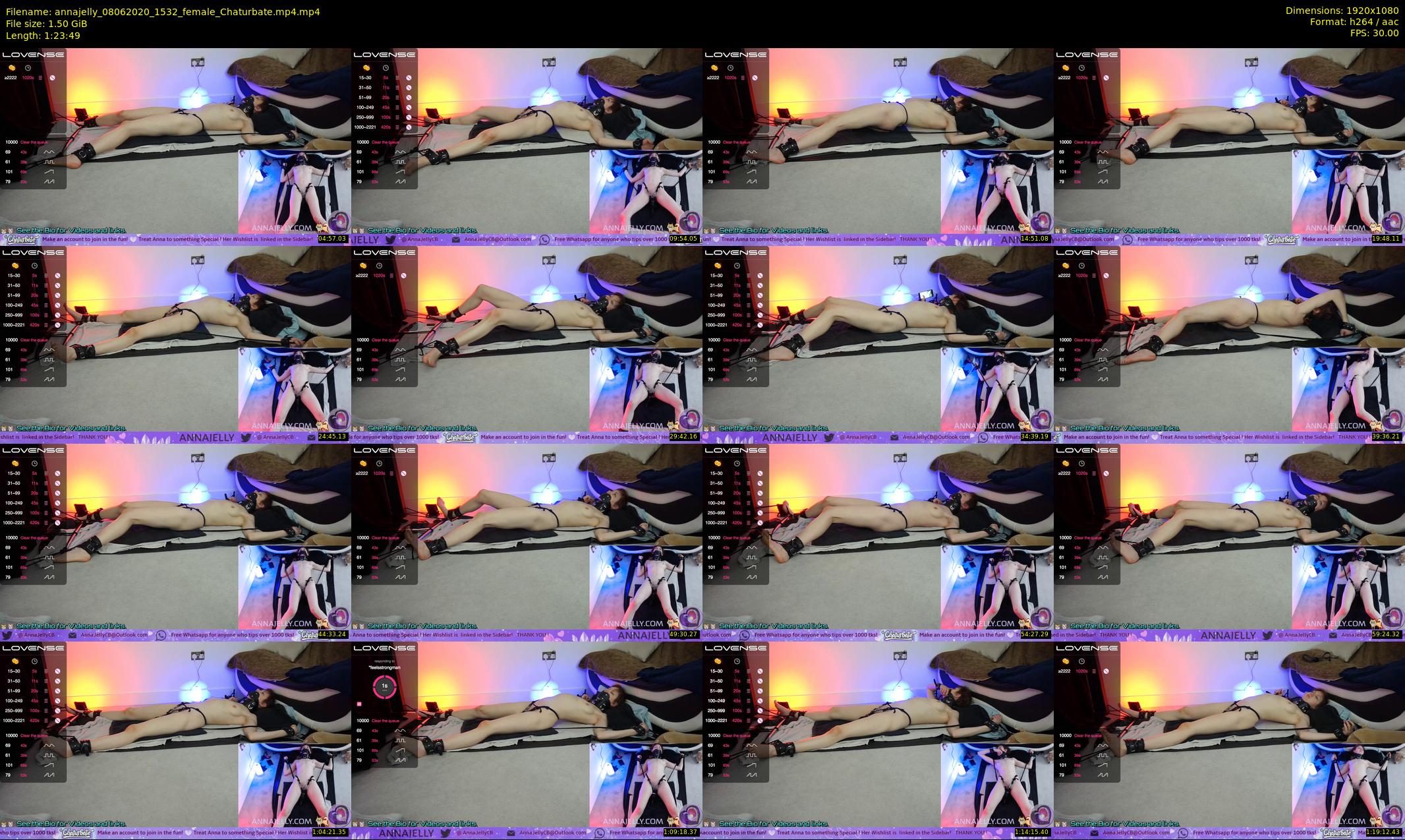 annajelly — 84 minute Chaturbate couple cam show recording, 1080p, Jun 8, 2020