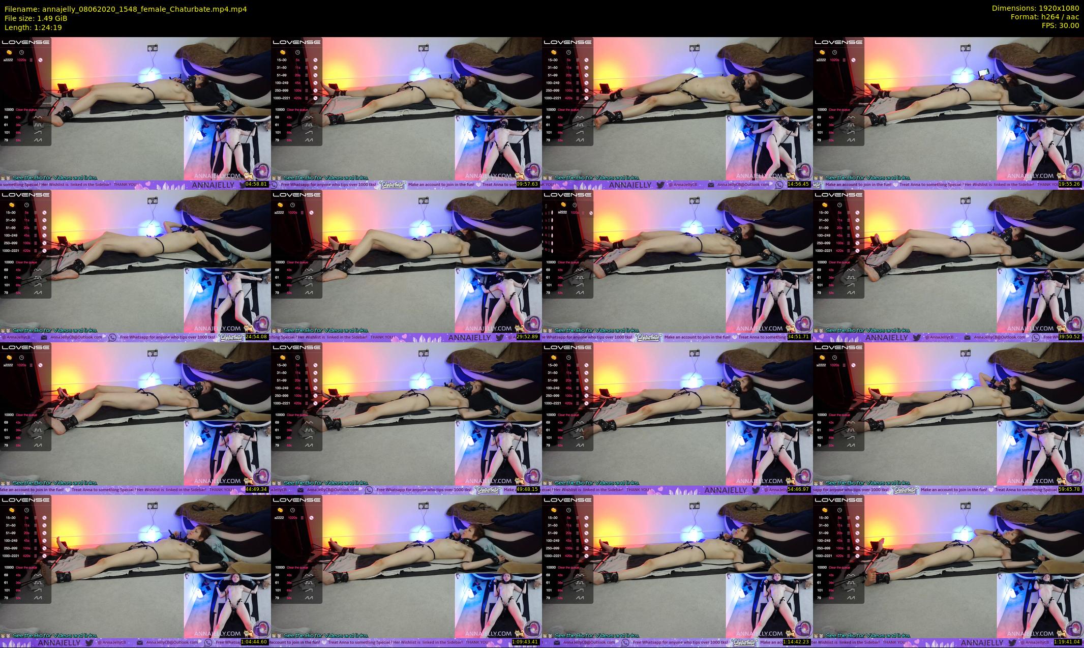 annajelly — 85 minute Chaturbate couple cam show recording, 1080p, Jun 8, 2020