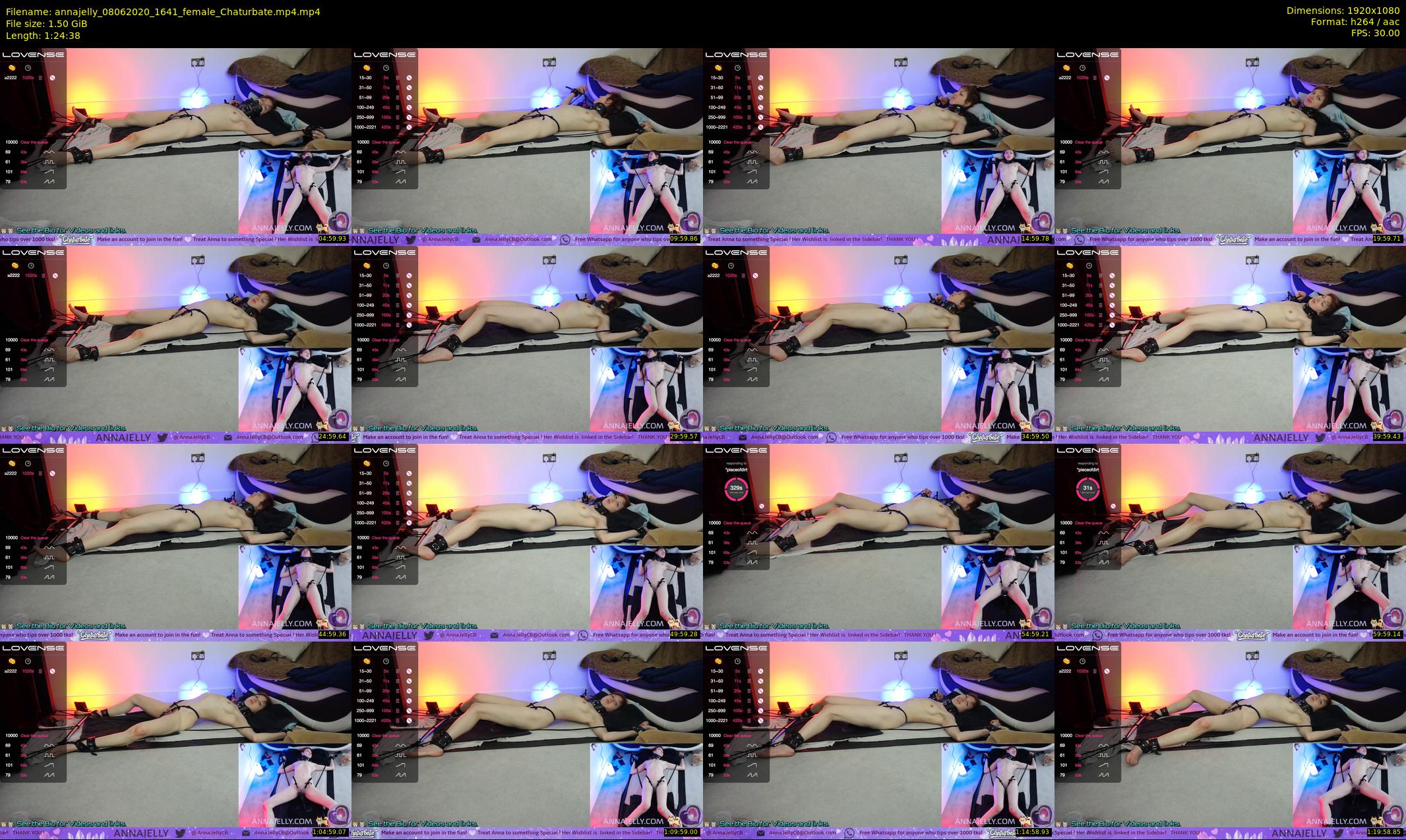 annajelly — 85 minute Chaturbate couple cam show recording, 1080p, Jun 8, 2020