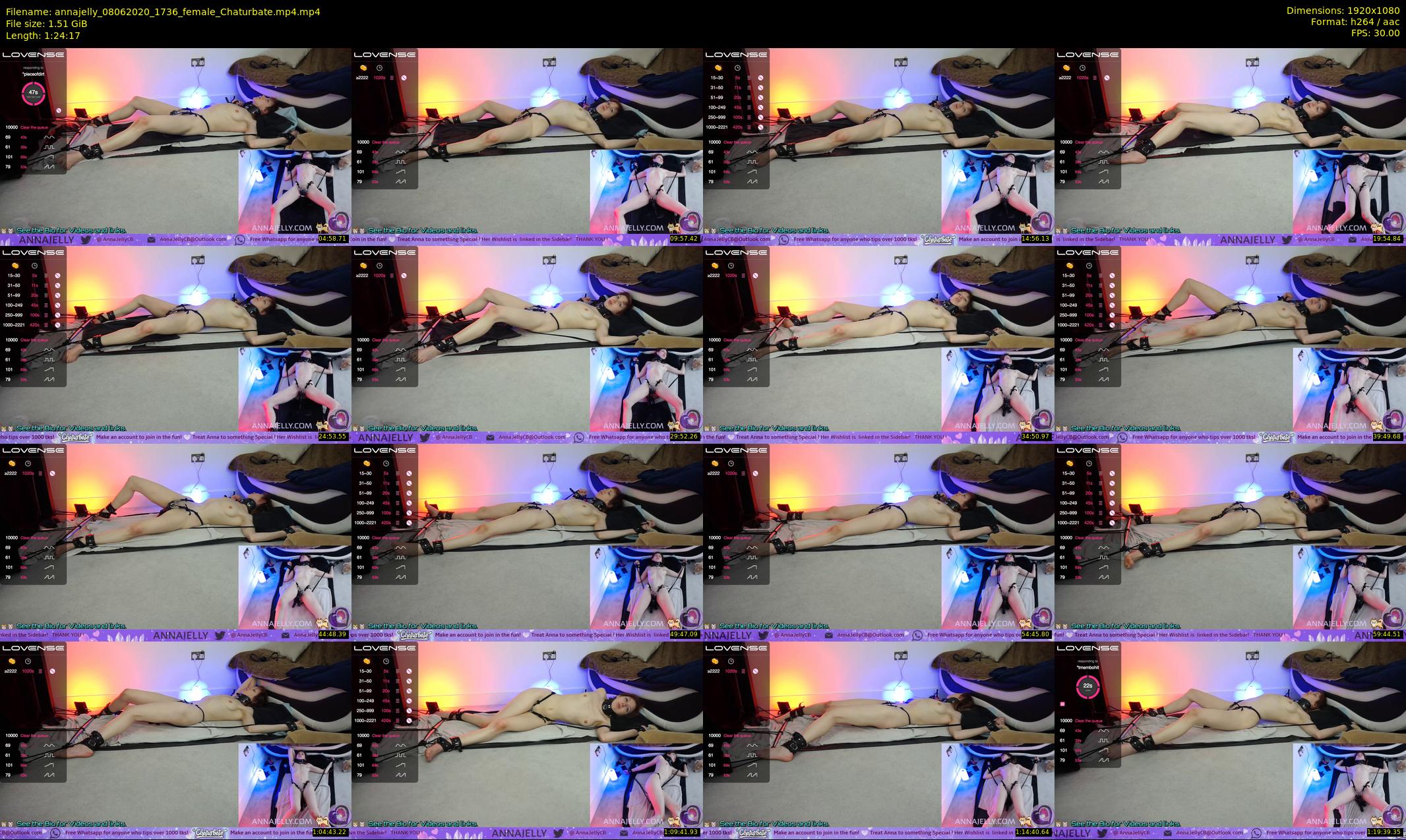 annajelly — 85 minute Chaturbate couple cam show recording, 1080p, Jun 8, 2020