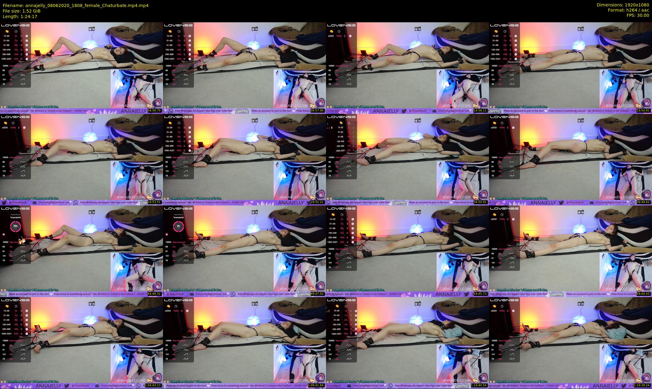 annajelly — 85 minute Chaturbate couple cam show recording, 1080p, Jun 8, 2020