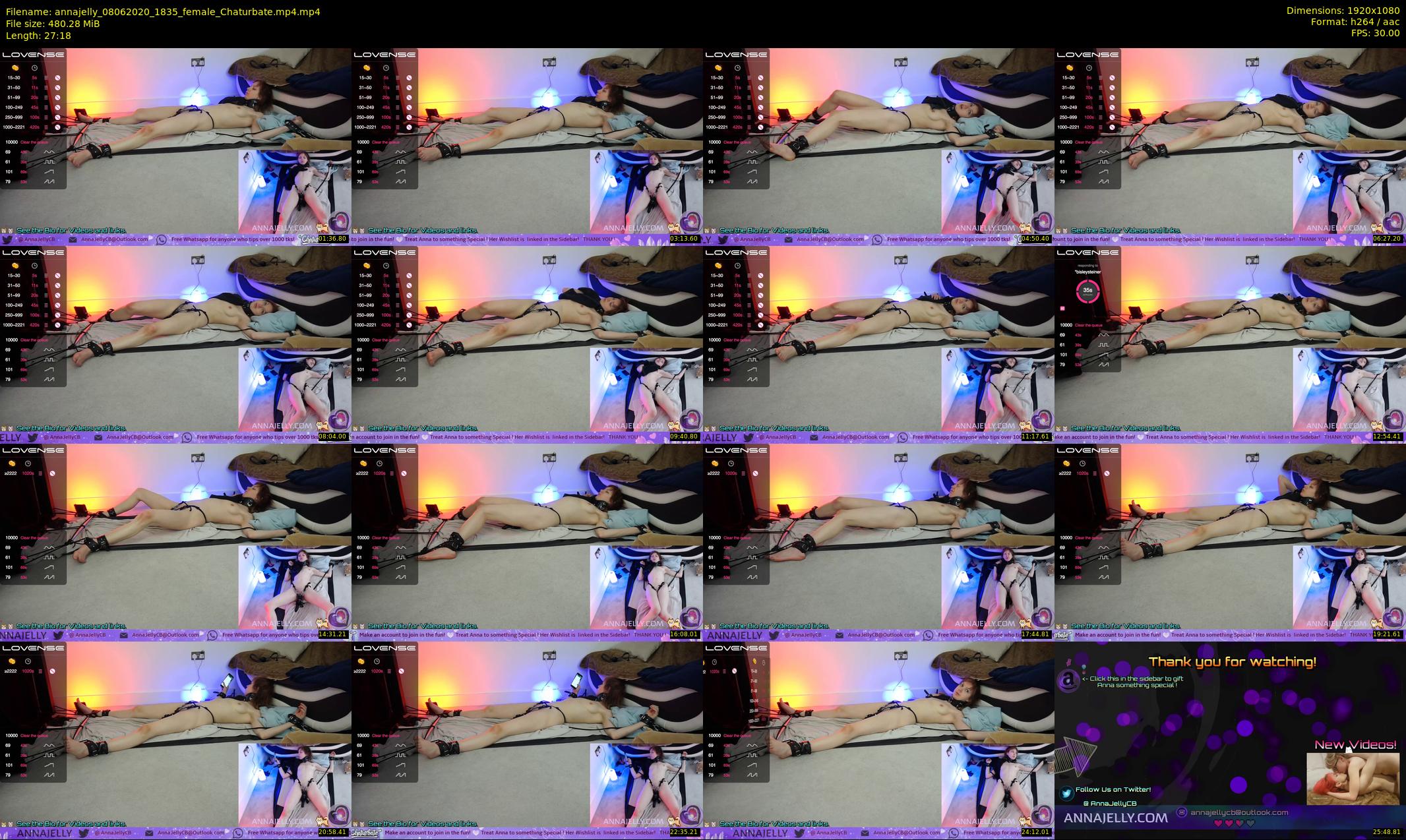 annajelly — 28 minute Chaturbate couple cam show recording, 1080p, Jun 8, 2020