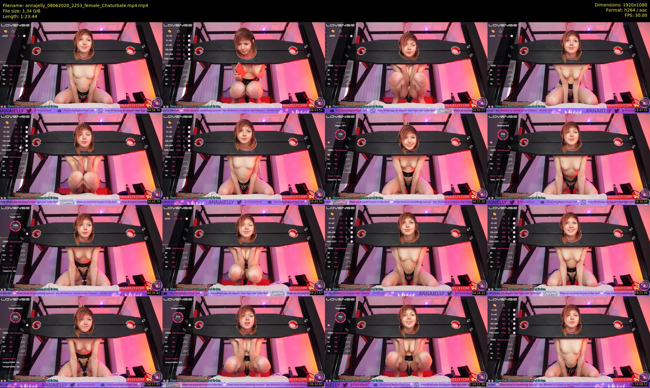 annajelly — 84 minute Chaturbate couple cam show recording, 1080p, Jun 8, 2020