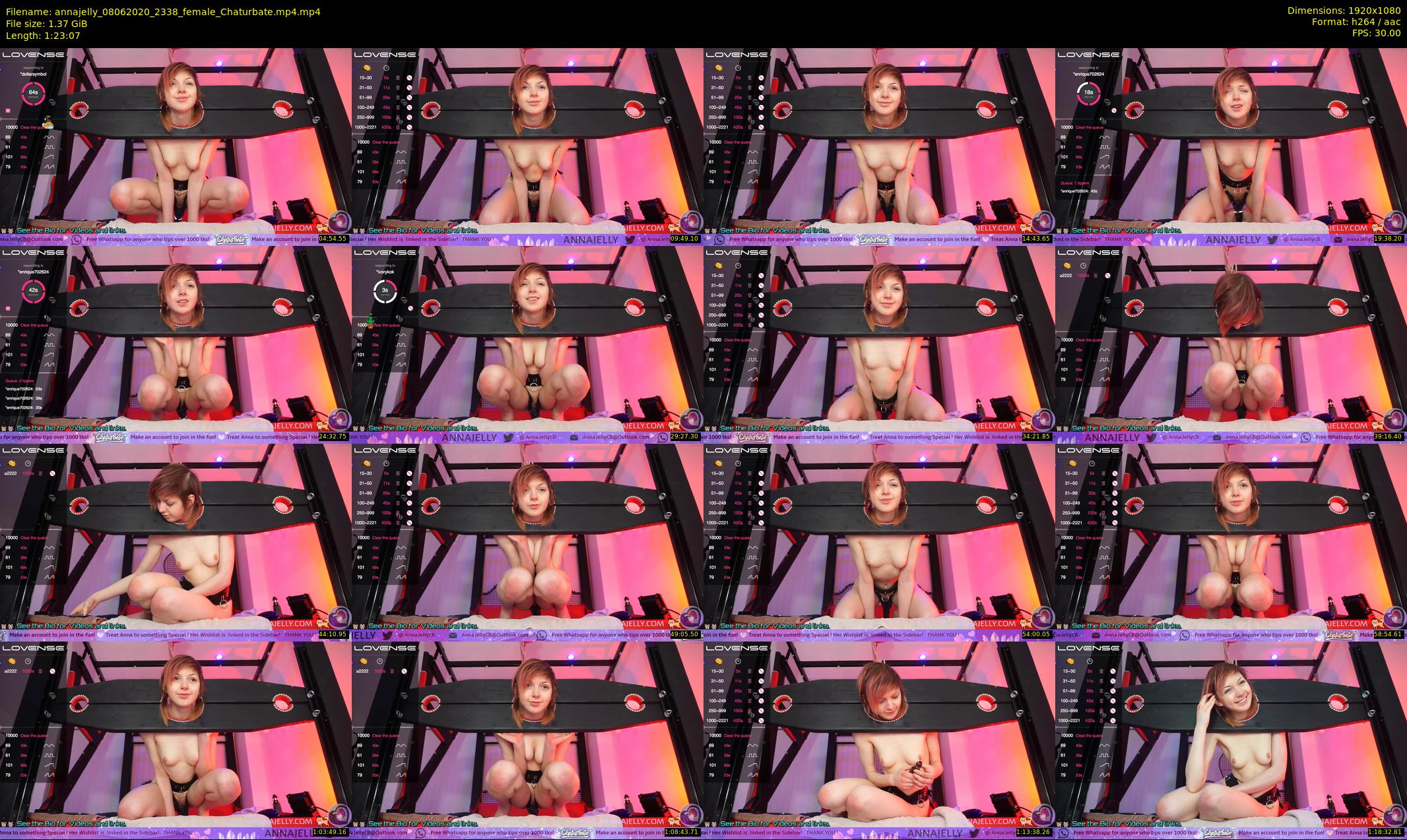 annajelly — 84 minute Chaturbate couple cam show recording, 1080p, Jun 8, 2020