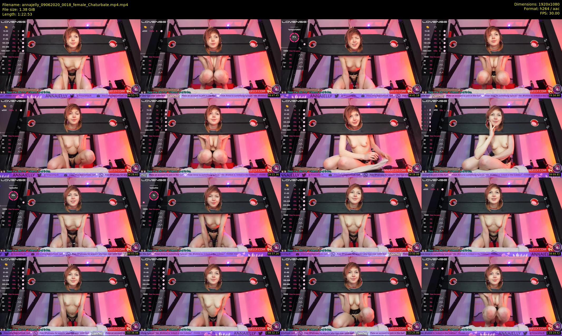 annajelly — 83 minute Chaturbate couple cam show recording, 1080p, Jun 9, 2020