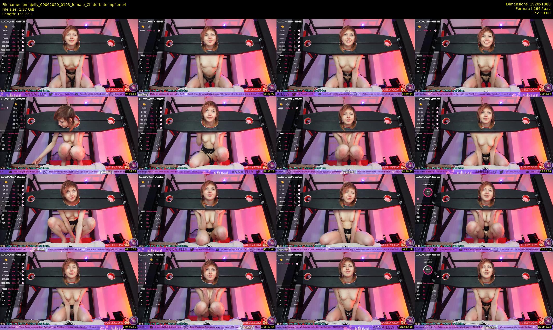 annajelly — 84 minute Chaturbate couple cam show recording, 1080p, Jun 9, 2020