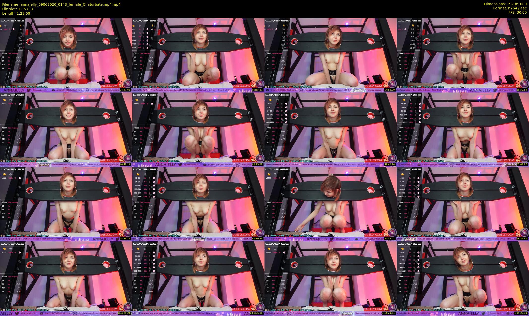annajelly — 84 minute Chaturbate couple cam show recording, 1080p, Jun 9, 2020