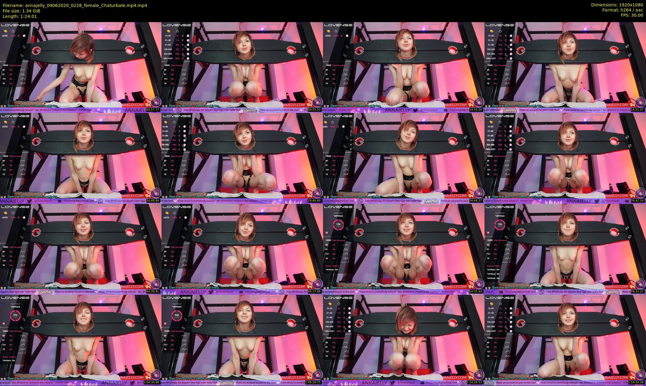 annajelly — 85 minute Chaturbate couple cam show recording, 1080p, Jun 9, 2020