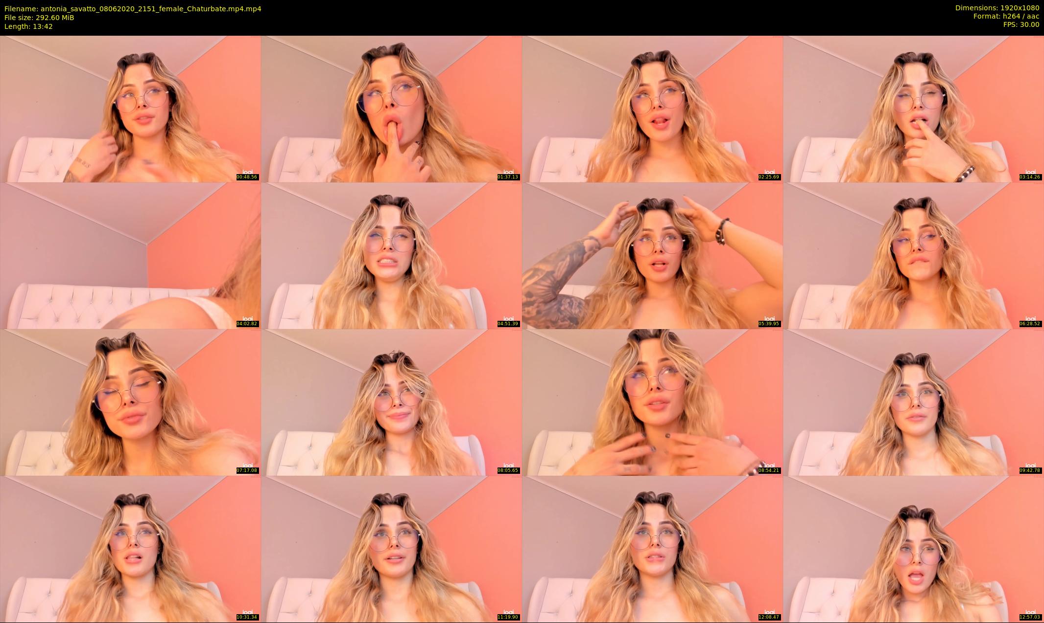 antonia_savatto — 14 minute Chaturbate female cam show recording, 1080p, Jun 8, 2020