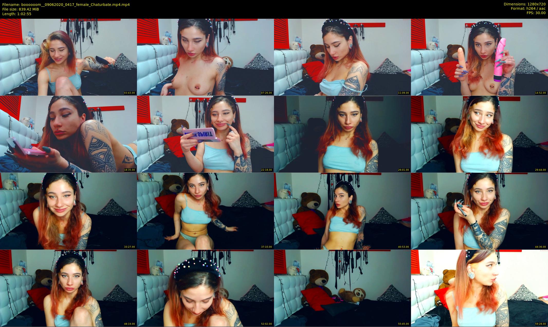 boooooom_ — 63 minute Chaturbate female cam show recording, 720p, Jun 9, 2020