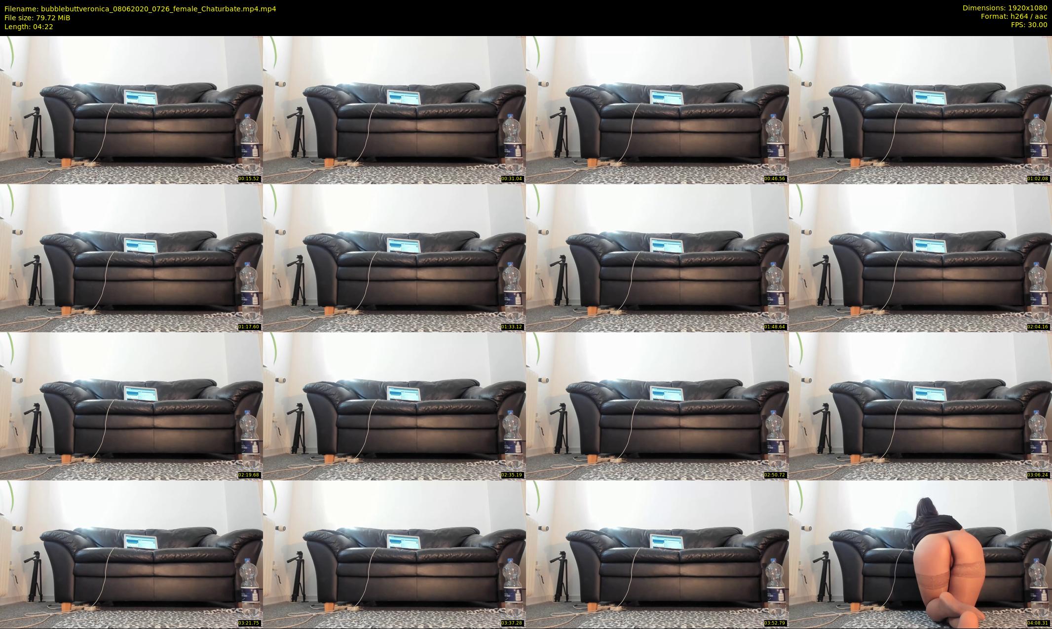 bubblebuttveronica — 5 minute Chaturbate female cam show recording, 1080p, Jun 8, 2020