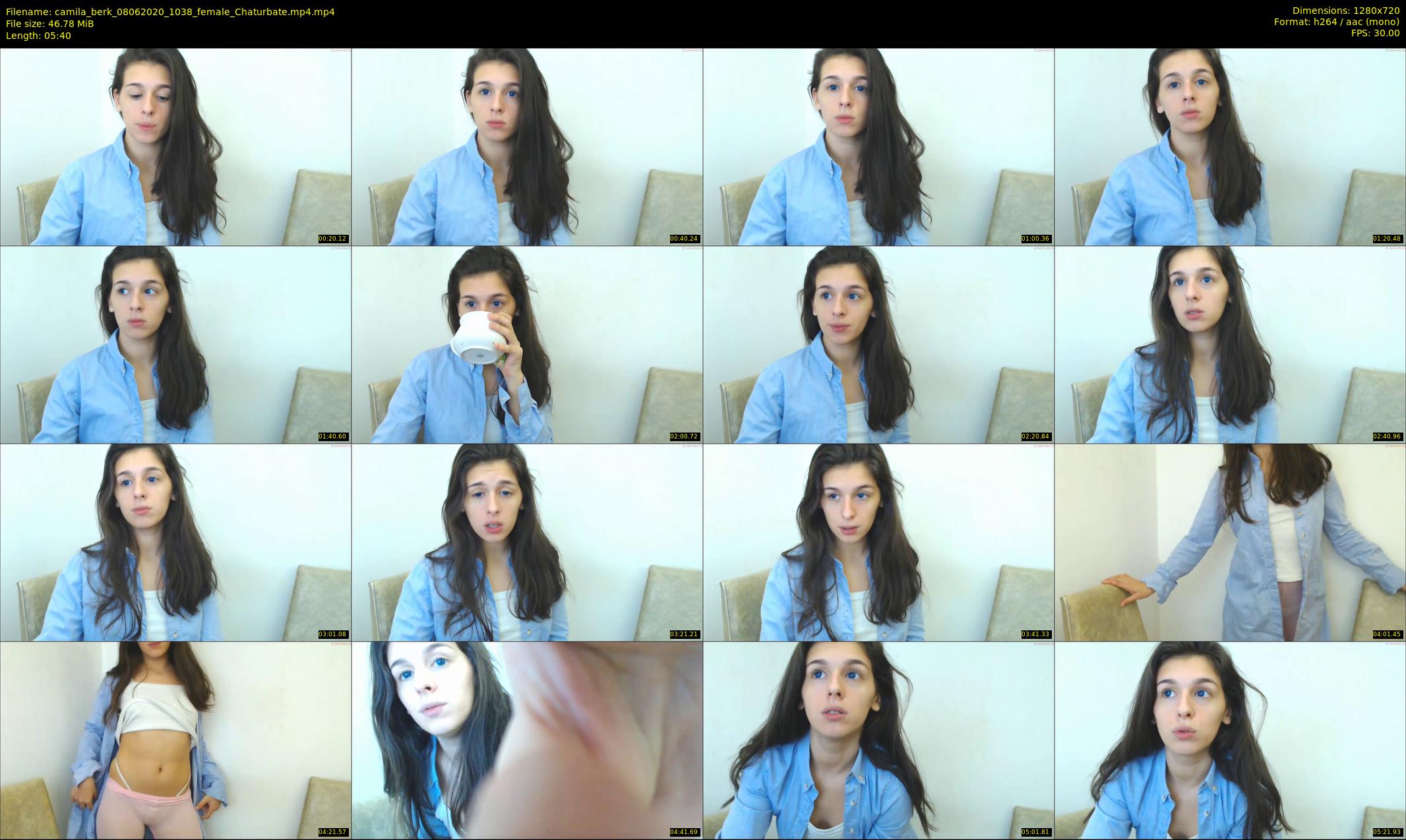 camila_berk — 6 minute Chaturbate female cam show recording, 720p, Jun 8, 2020