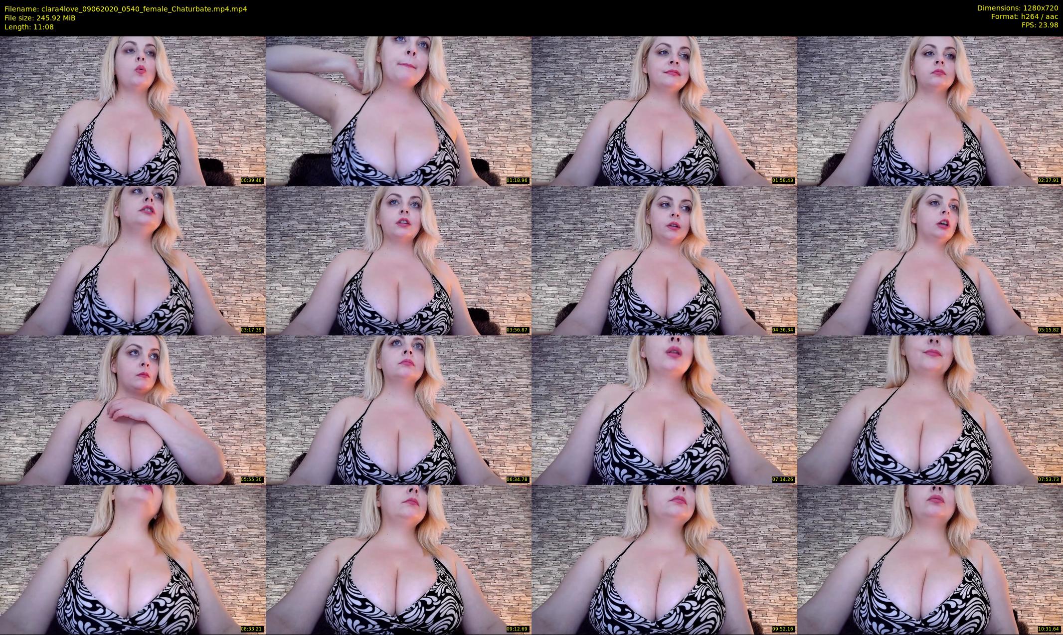 clara4love — 12 minute Chaturbate female cam show recording, 720p, Jun 9, 2020
