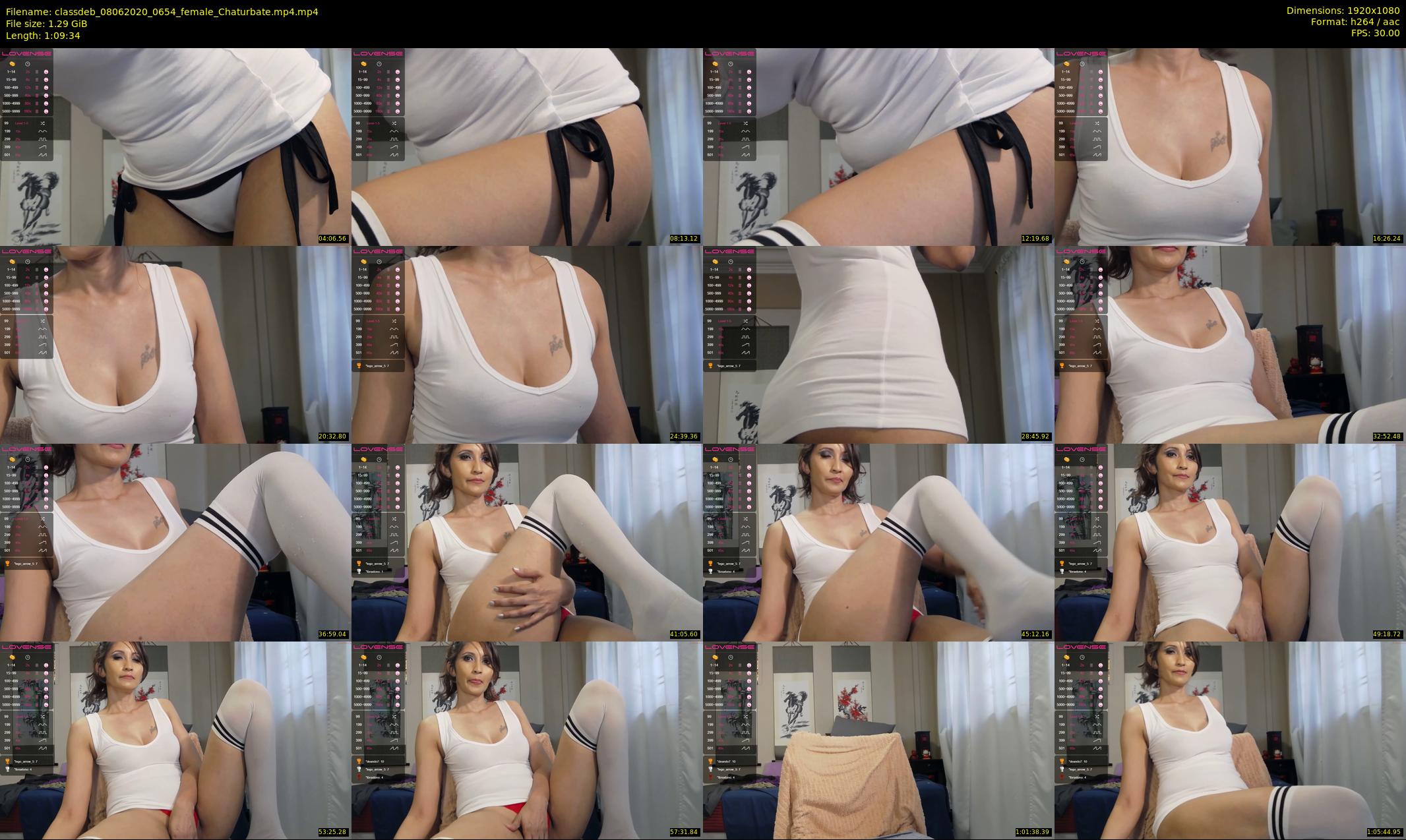 classdeb — 70 minute Chaturbate female cam show recording, 1080p, Jun 8, 2020