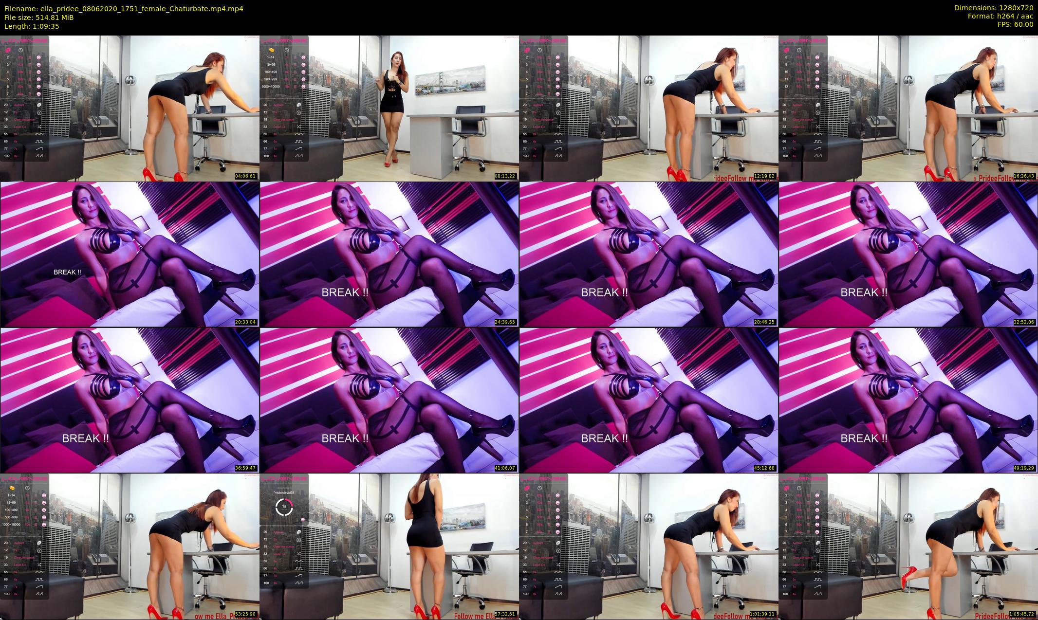 ella_pridee — 70 minute Chaturbate female cam show recording, 720p, Jun 8, 2020
