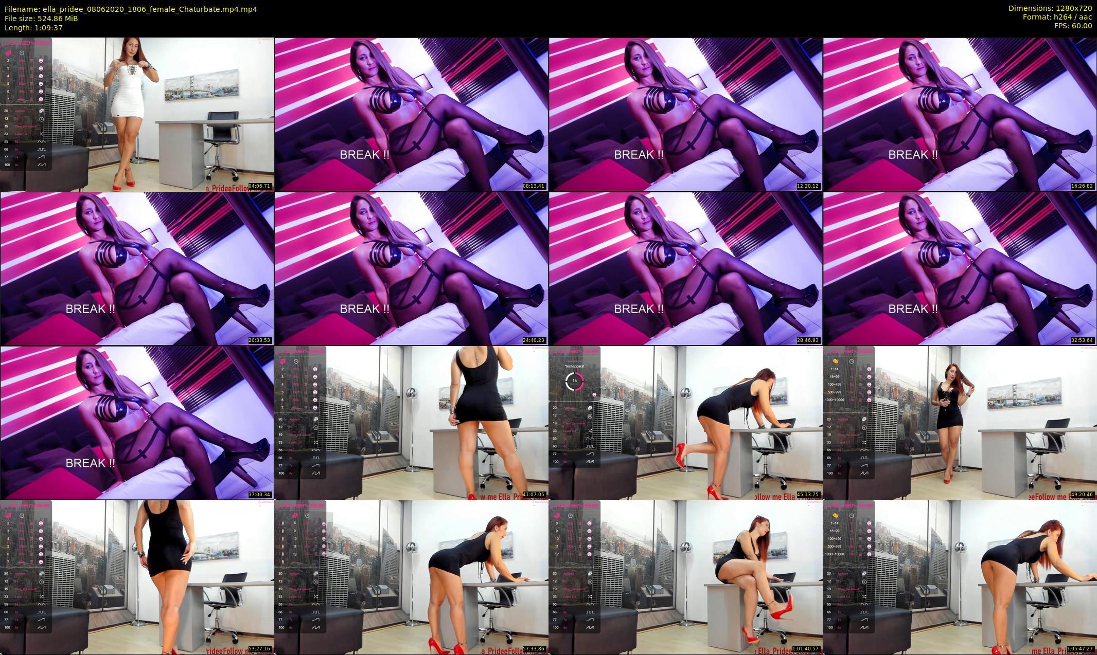 ella_pridee — 70 minute Chaturbate female cam show recording, 720p, Jun 8, 2020