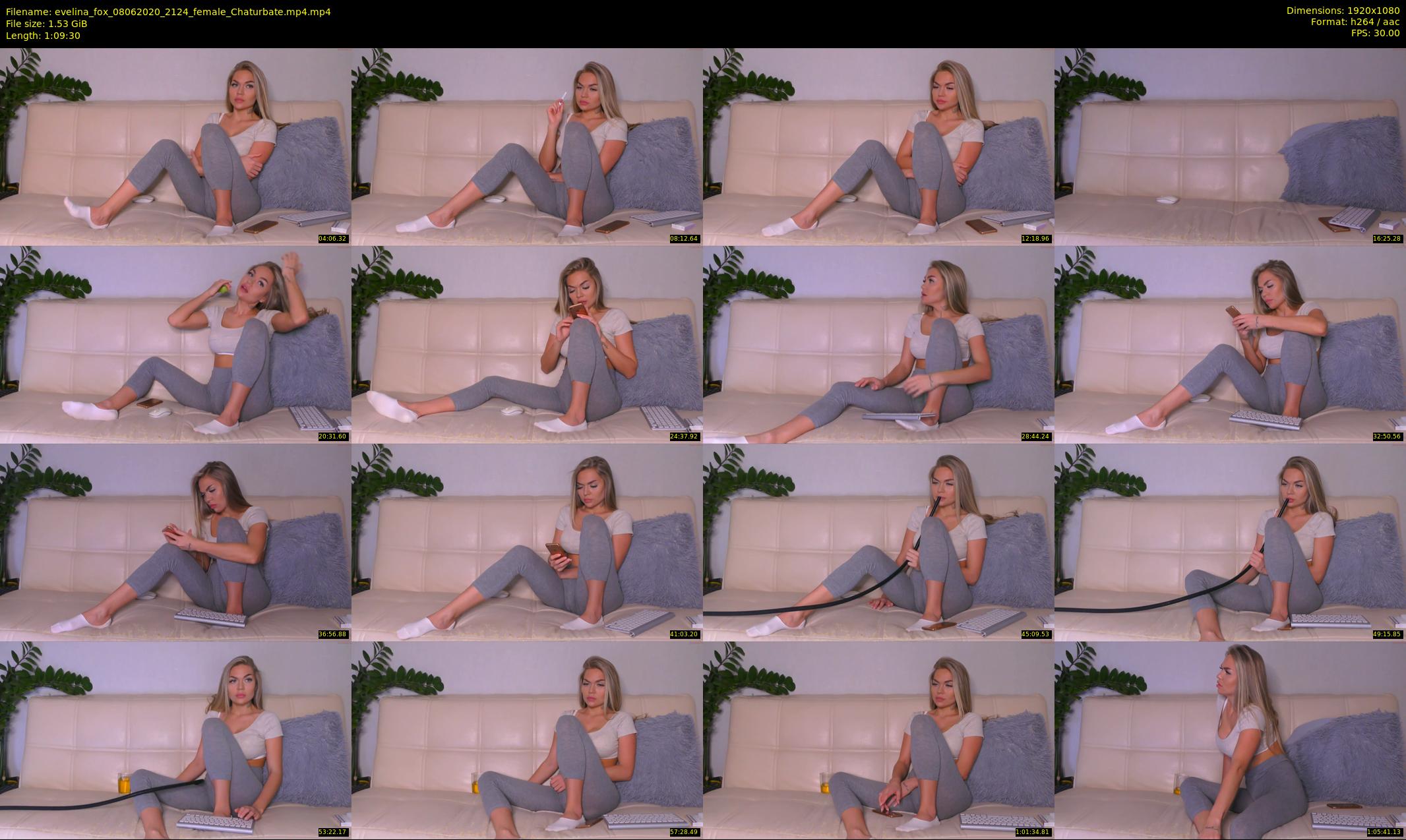 evelina_fox — 70 minute Chaturbate female cam show recording, 1080p, Jun 8, 2020
