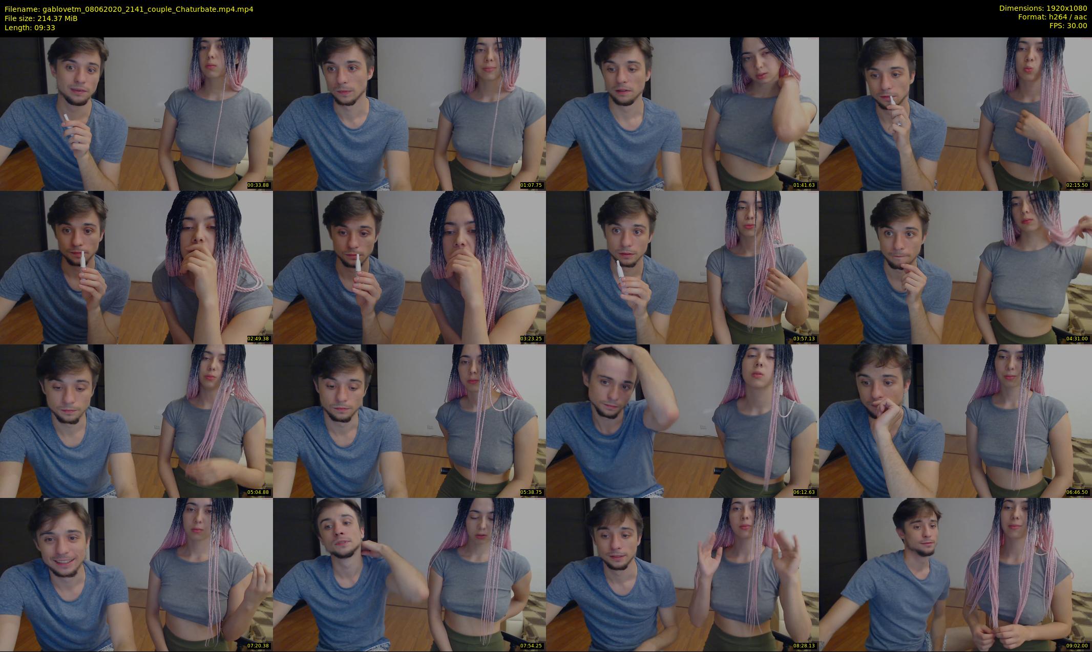 gablovetm — 10 minute Chaturbate couple cam show recording, 1080p, Jun 8, 2020