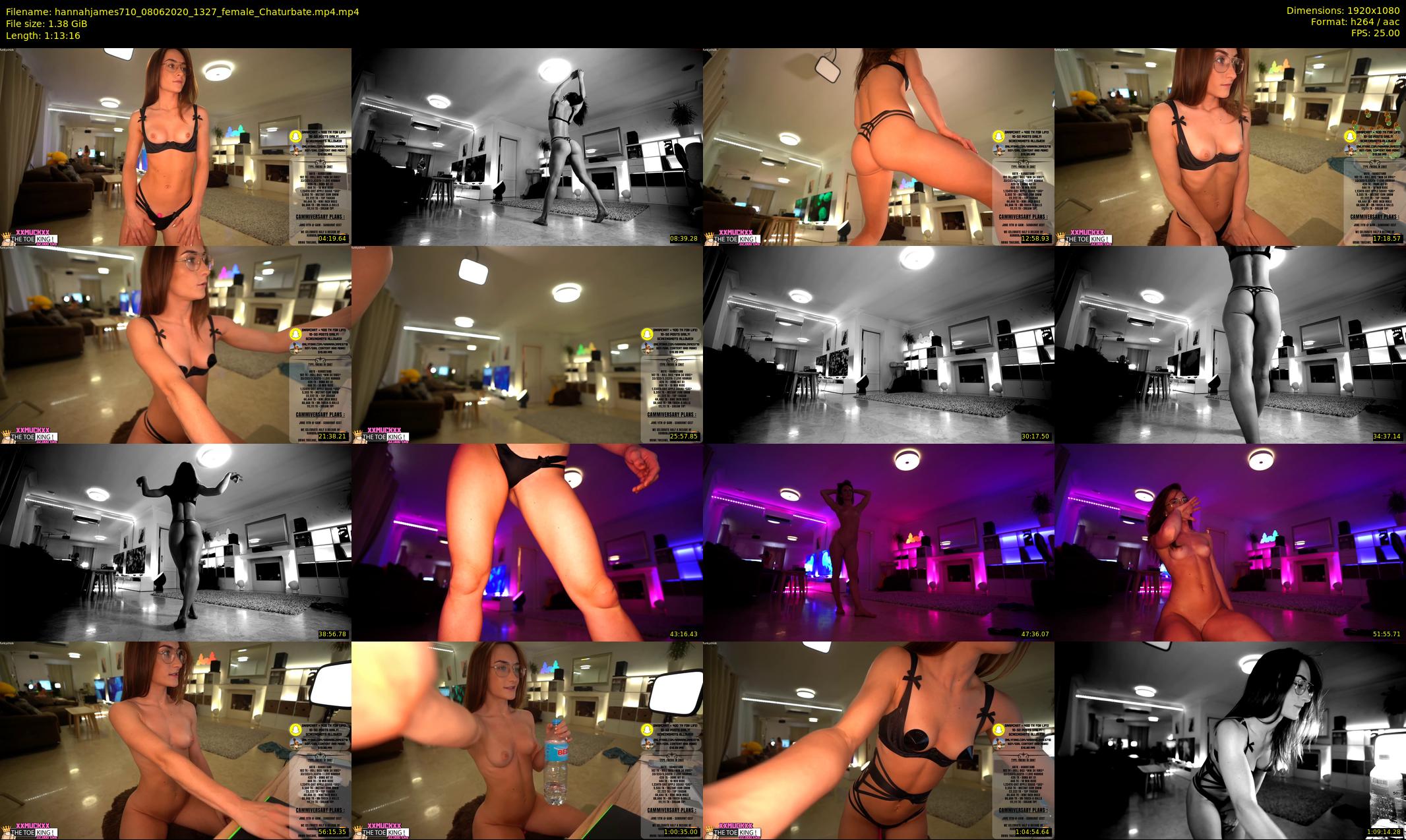 hannahjames710 — 74 minute Chaturbate female cam show recording, 1080p, Jun 8, 2020