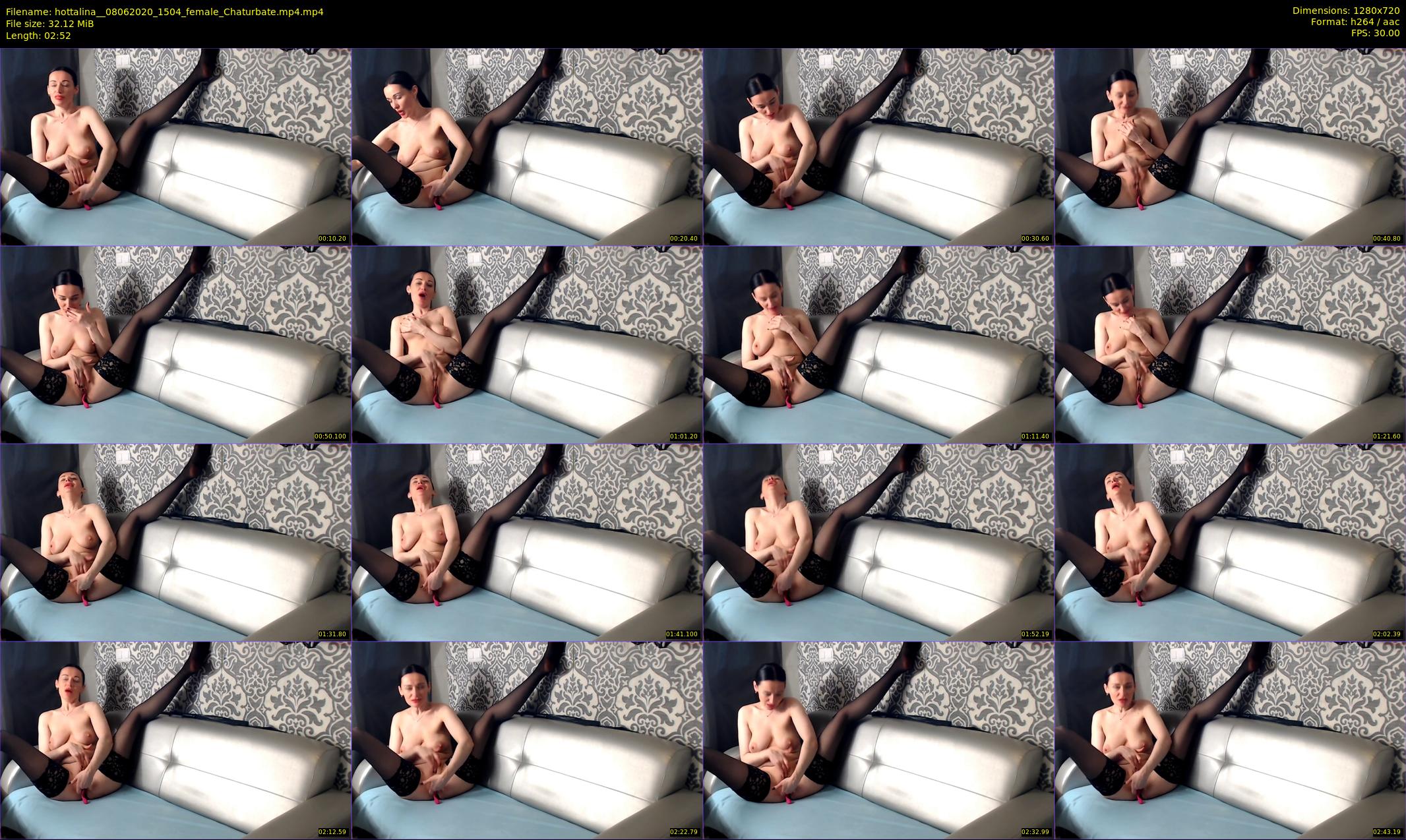 hottalina_ — 3 minute Chaturbate female cam show recording, 720p, Jun 8, 2020