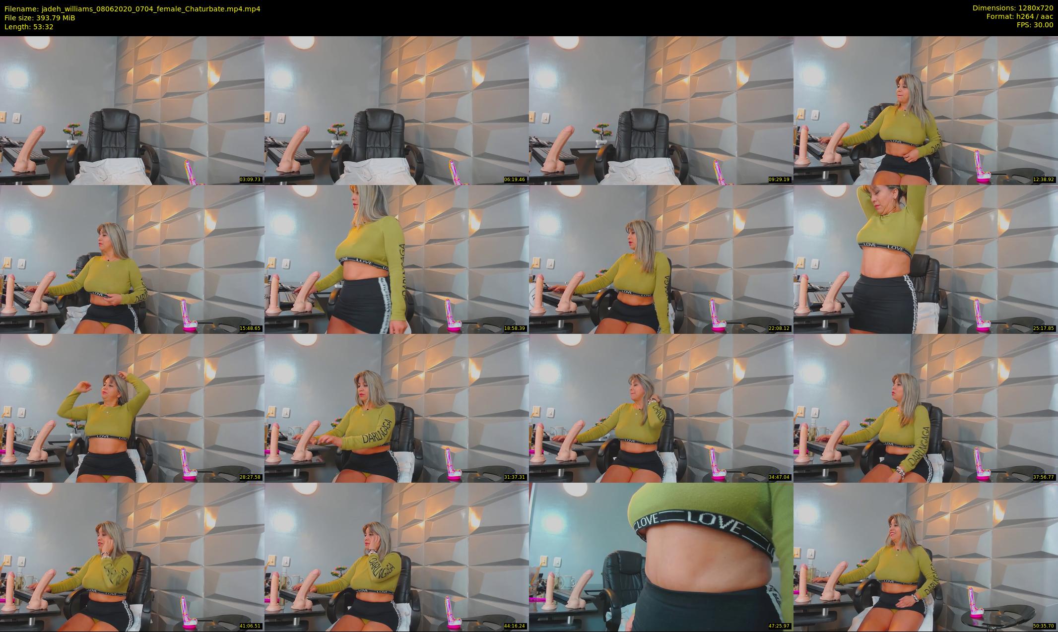 jadeh_williams — 54 minute Chaturbate female cam show recording, 720p, Jun 8, 2020