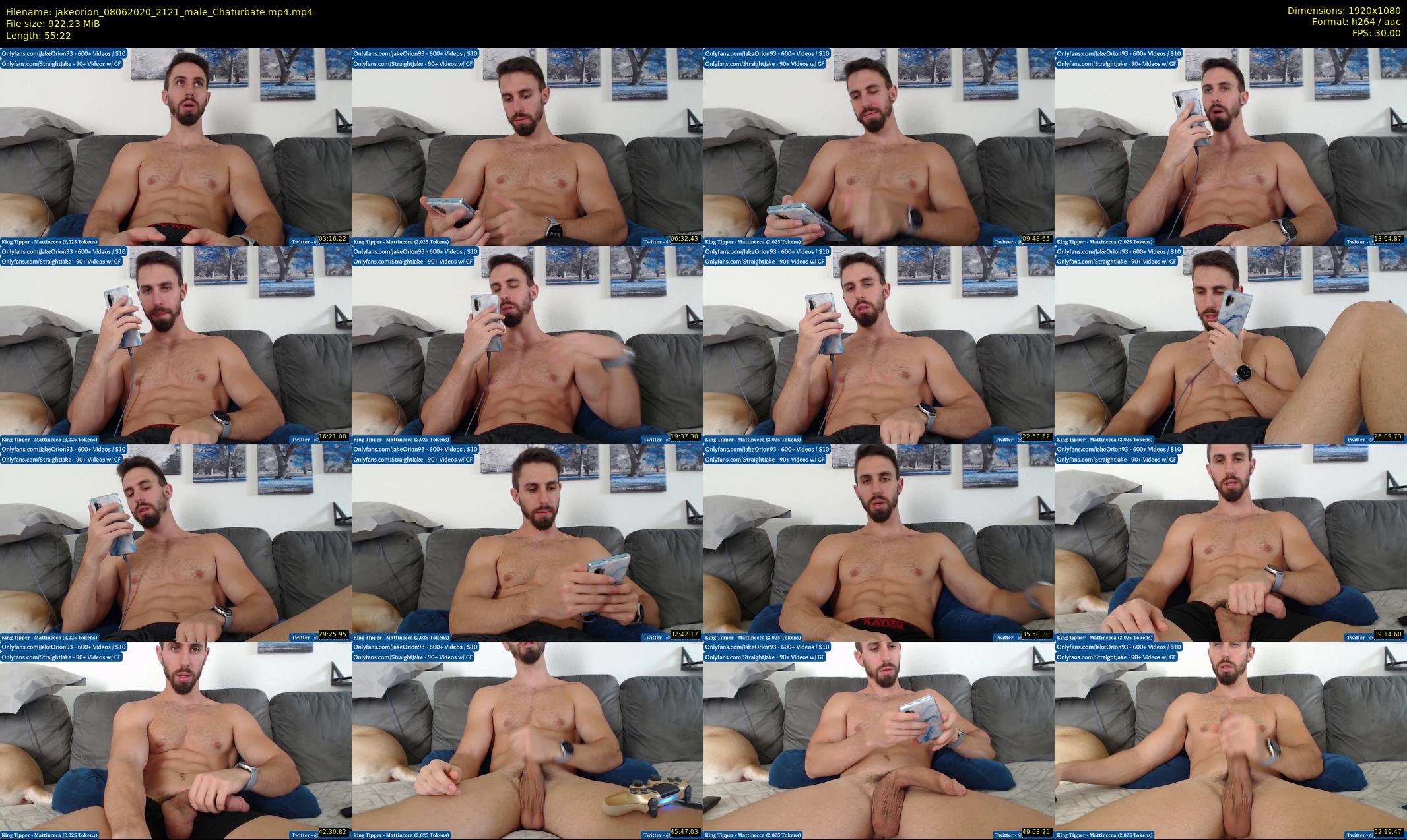 jakeorion — 56 minute Chaturbate male cam show recording, 1080p, Jun 8, 2020