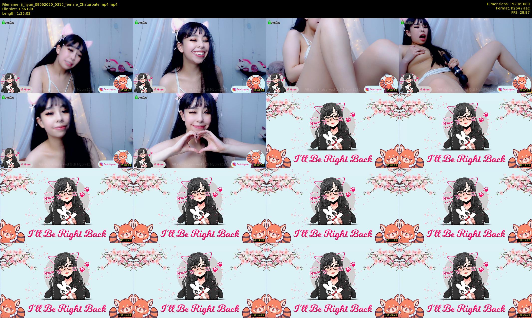 ji_hyun — 86 minute Chaturbate female cam show recording, 1080p, Jun 9, 2020