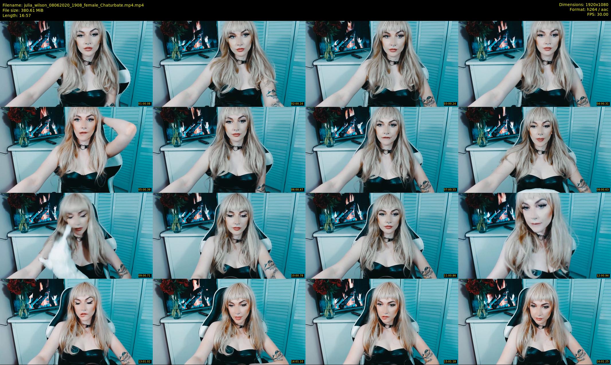julia_wilson — 17 minute Chaturbate female cam show recording, 1080p, Jun 8, 2020