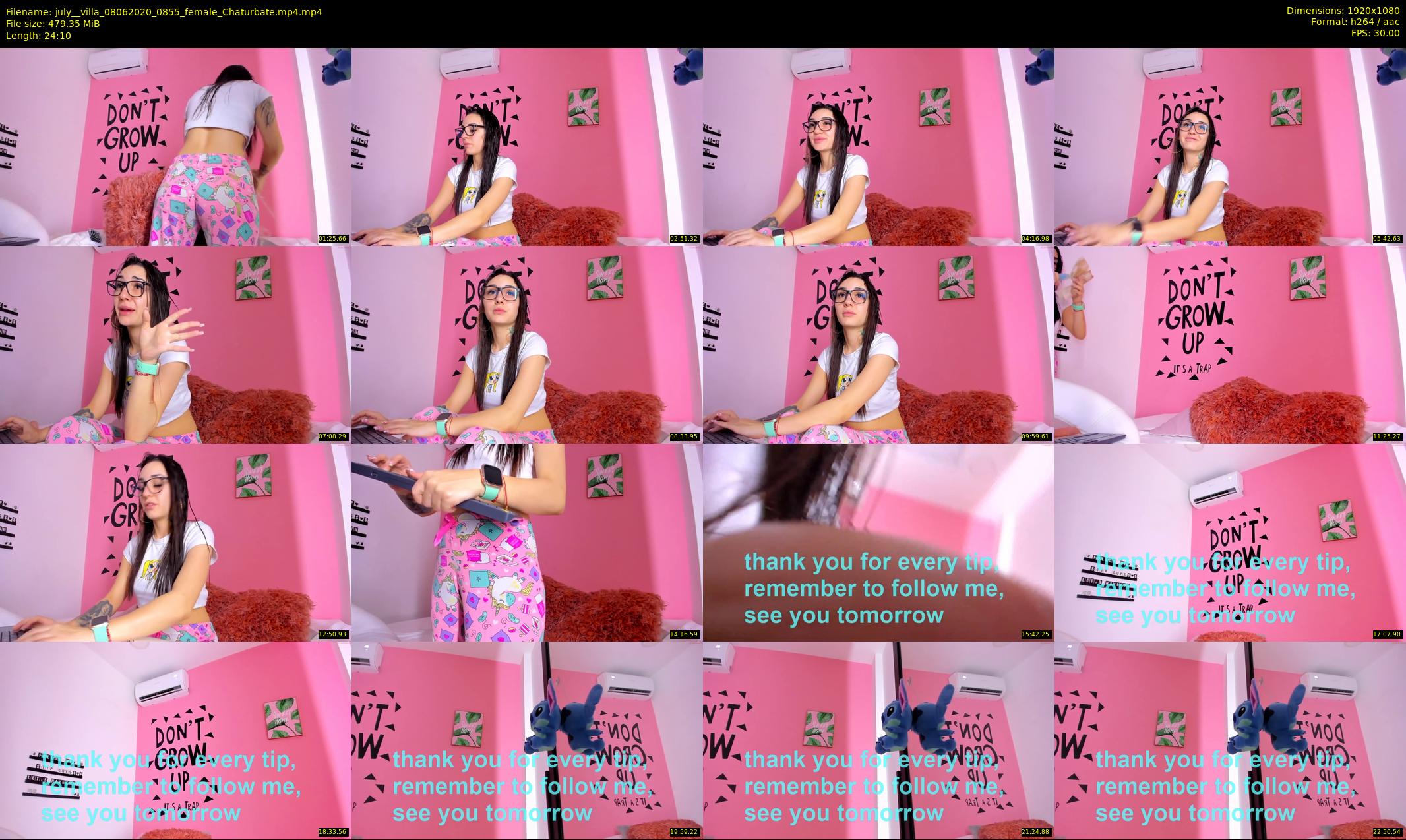 july__villa — 25 minute Chaturbate female cam show recording, 1080p, Jun 8, 2020
