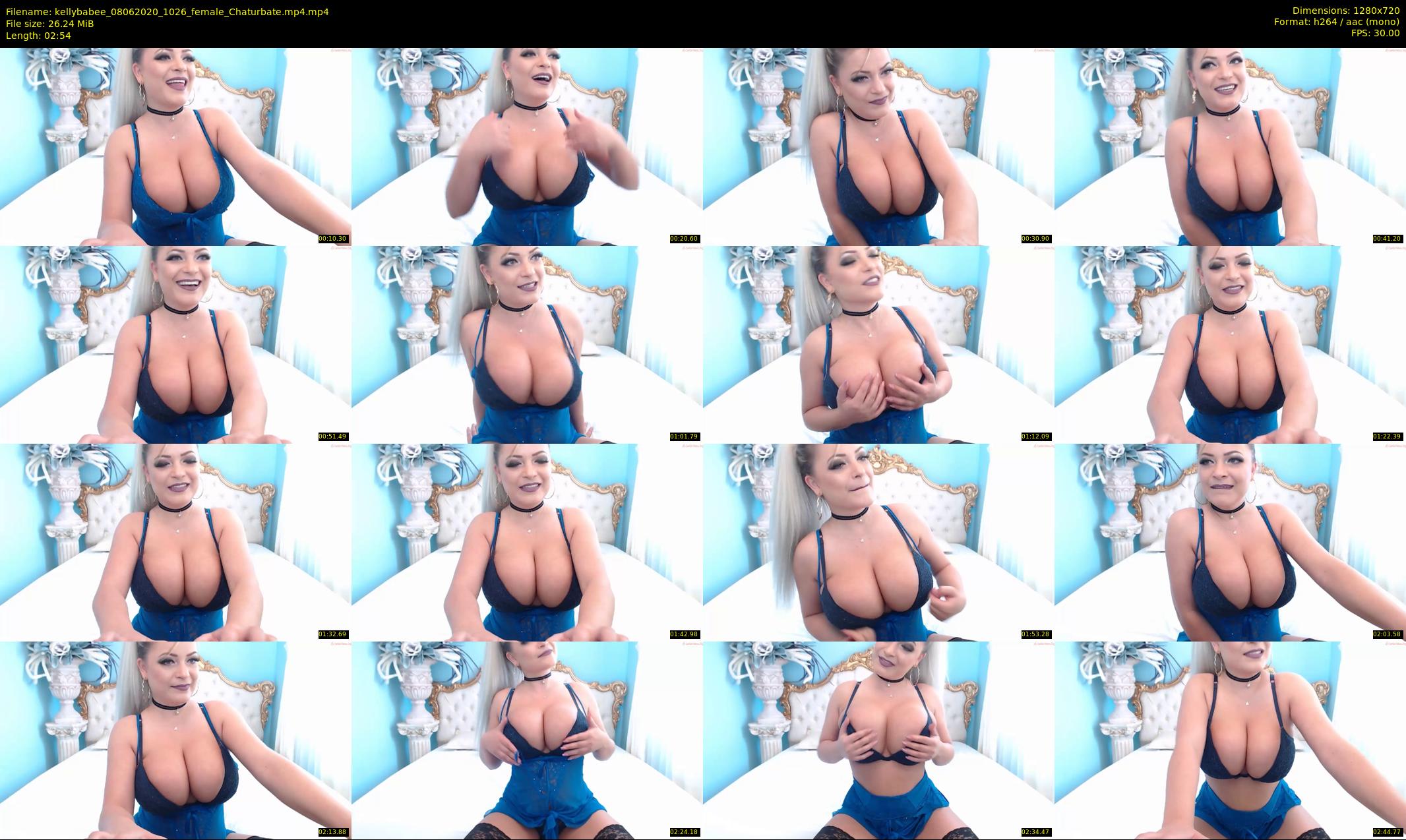 kellybabee — 3 minute Chaturbate female cam show recording, 720p, Jun 8, 2020