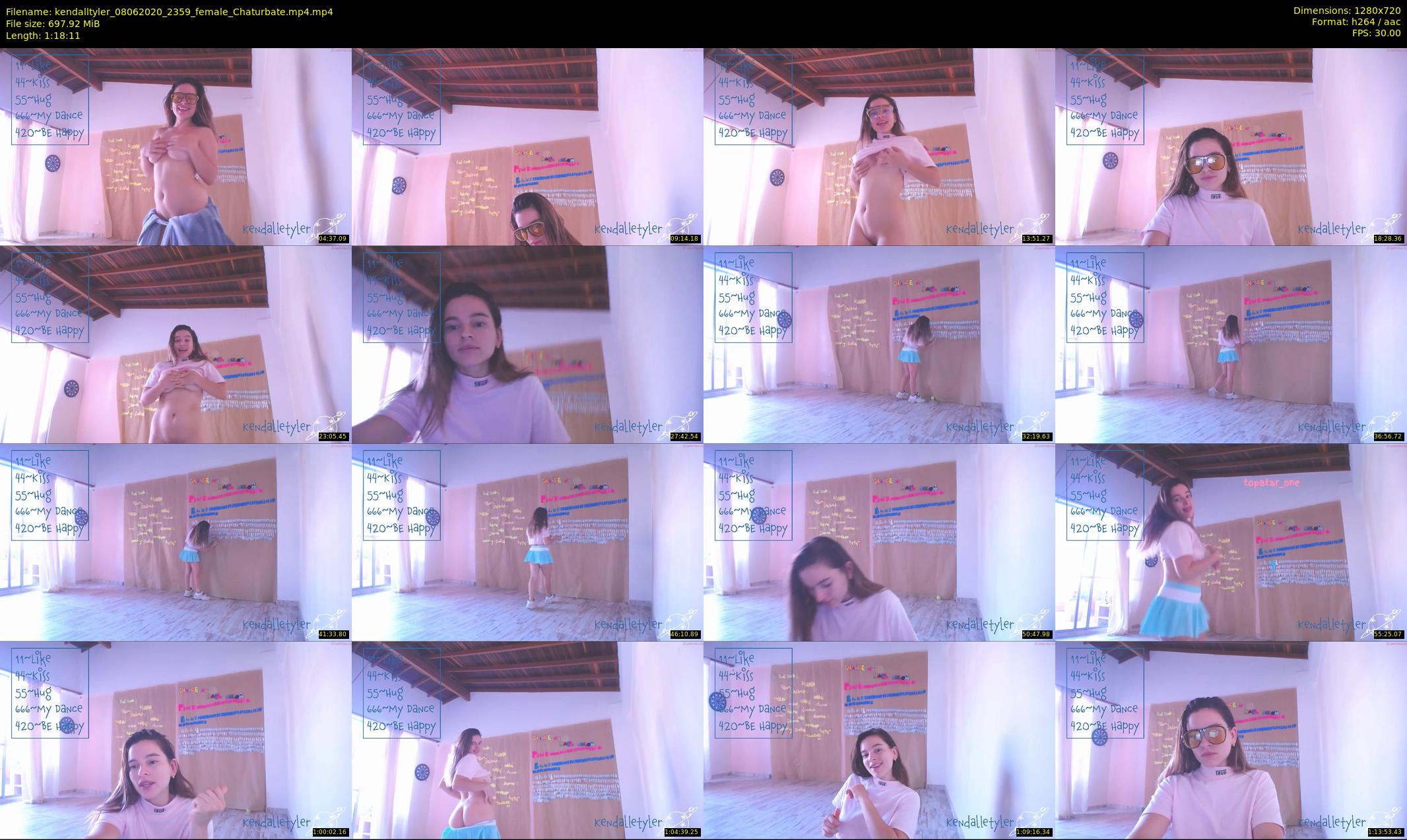 kendalltyler — 79 minute Chaturbate female cam show recording, 720p, Jun 8, 2020