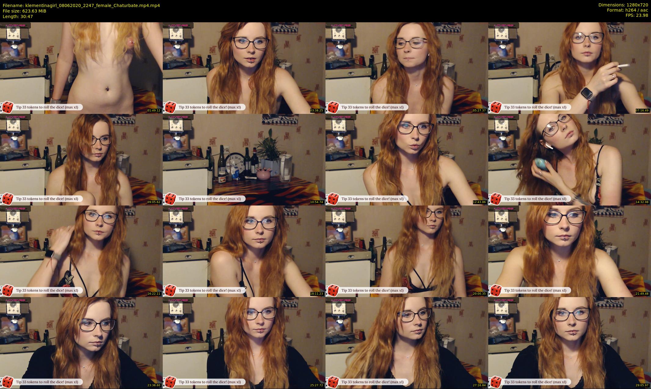 klementinagirl — 31 minute Chaturbate female cam show recording, 720p, Jun 8, 2020