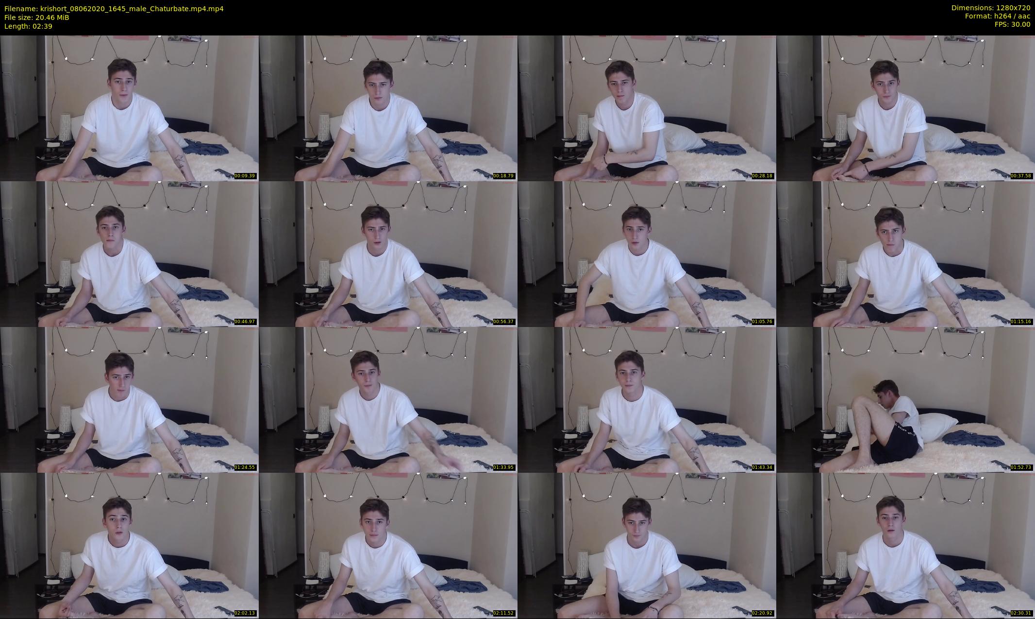 krishort — 3 minute Chaturbate male cam show recording, 720p, Jun 8, 2020