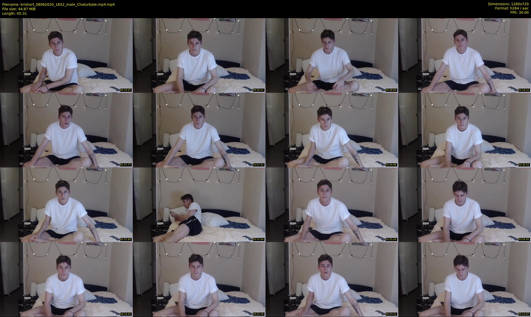 krishort — 6 minute Chaturbate male cam show recording, 720p, Jun 8, 2020