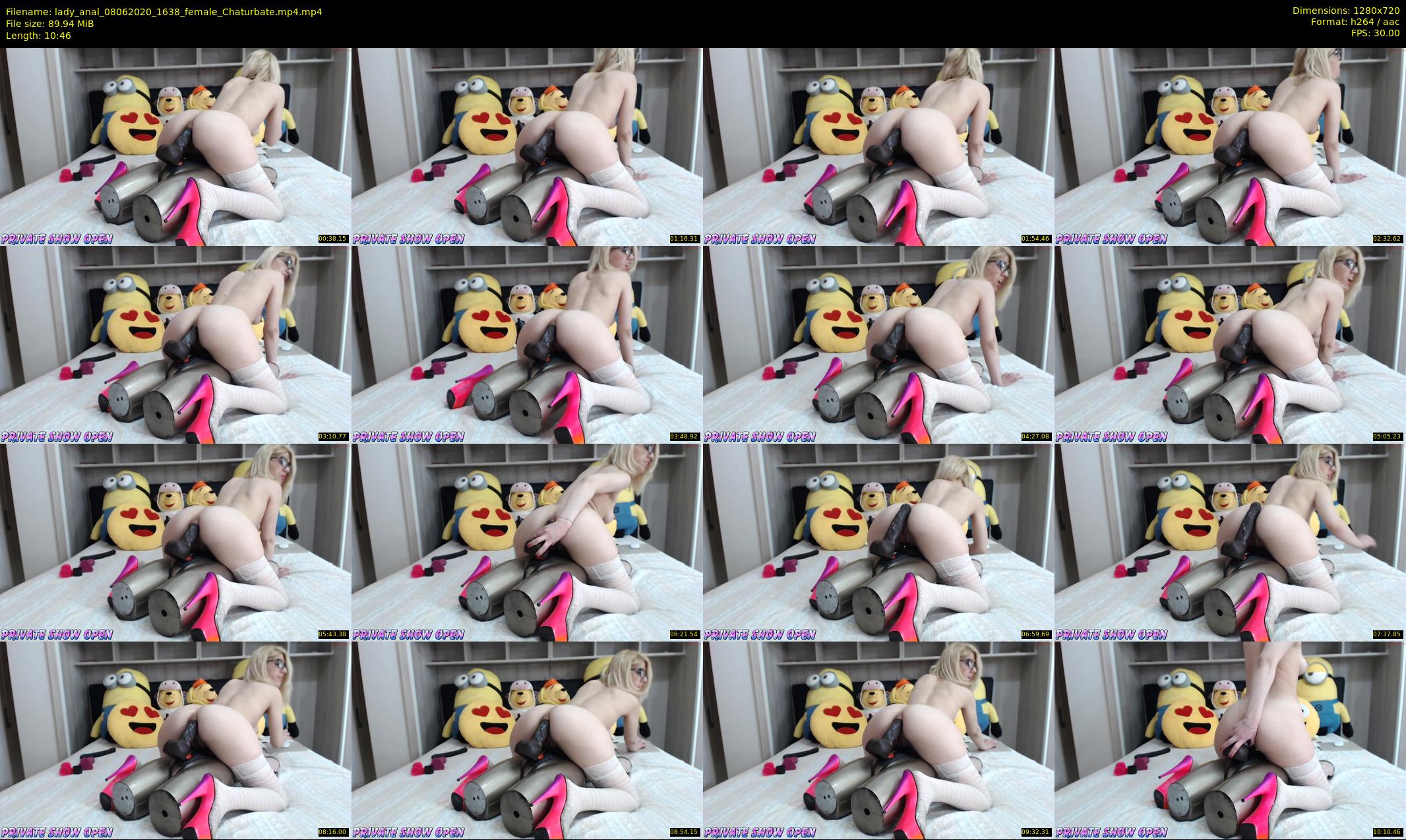 lady_anal — 11 minute Chaturbate female cam show recording, 720p, Jun 8, 2020