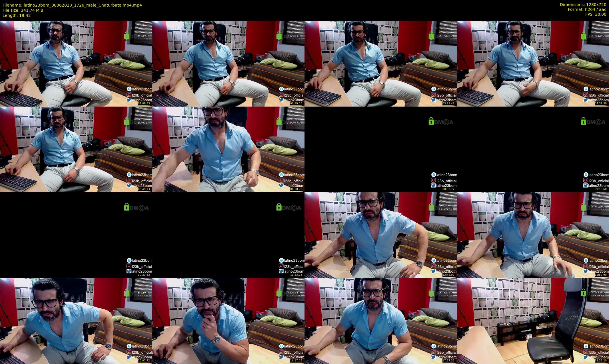 latino23bom — 20 minute Chaturbate male cam show recording, 720p, Jun 8, 2020