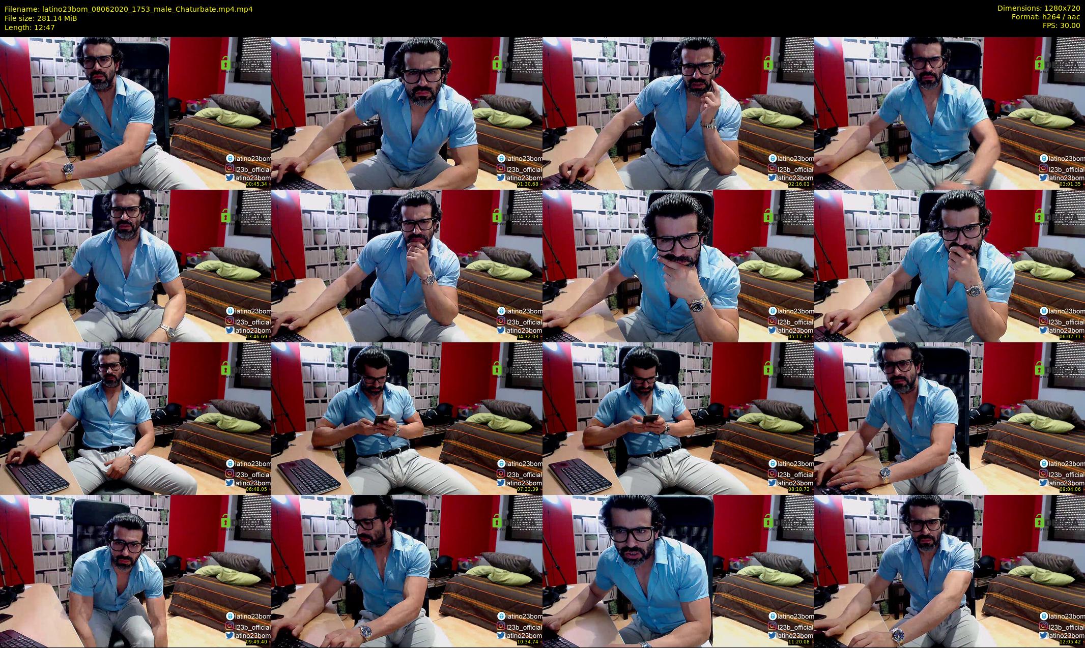 latino23bom — 13 minute Chaturbate male cam show recording, 720p, Jun 8, 2020