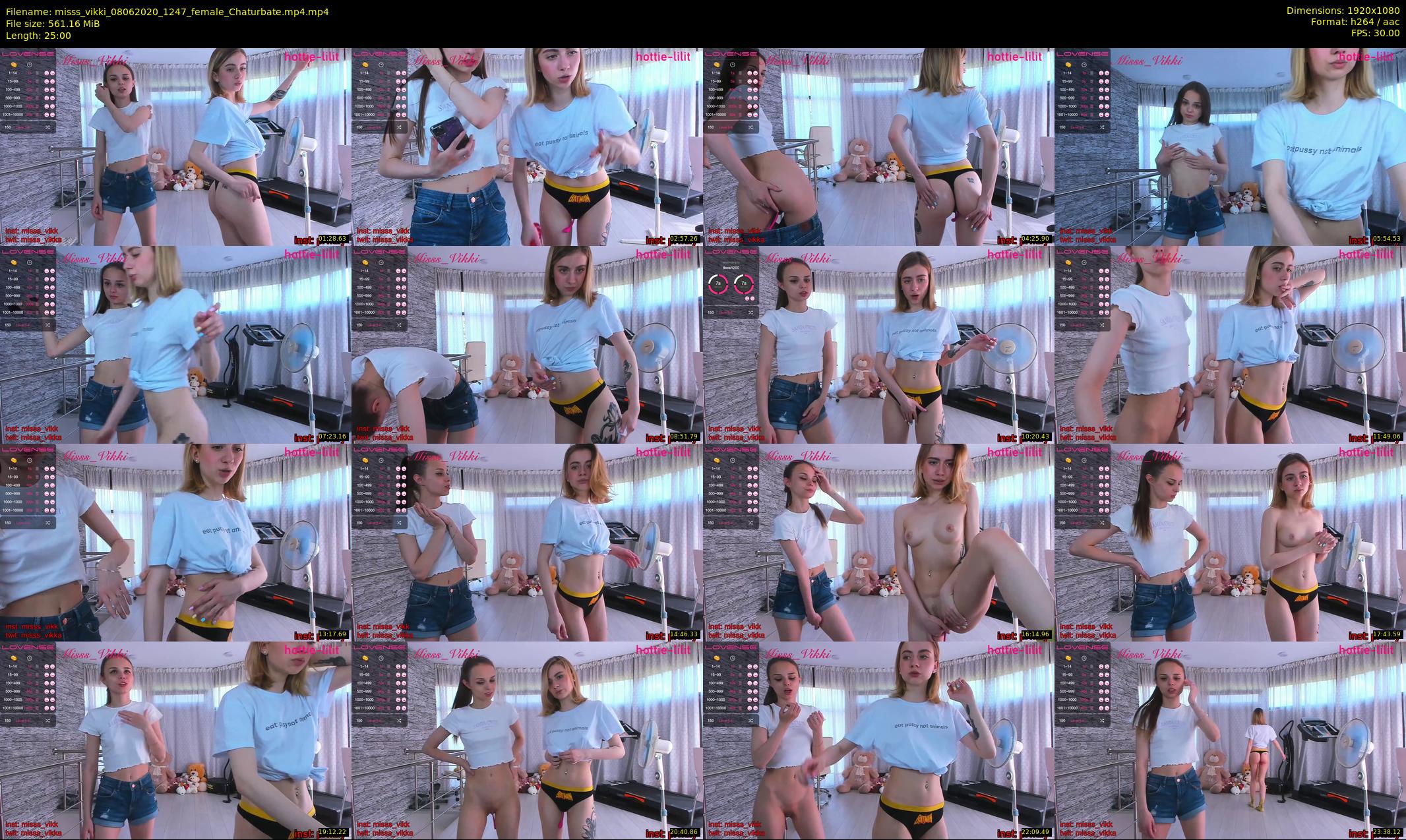 misss_vikki — 25 minute Chaturbate female cam show recording, 1080p, Jun 8, 2020