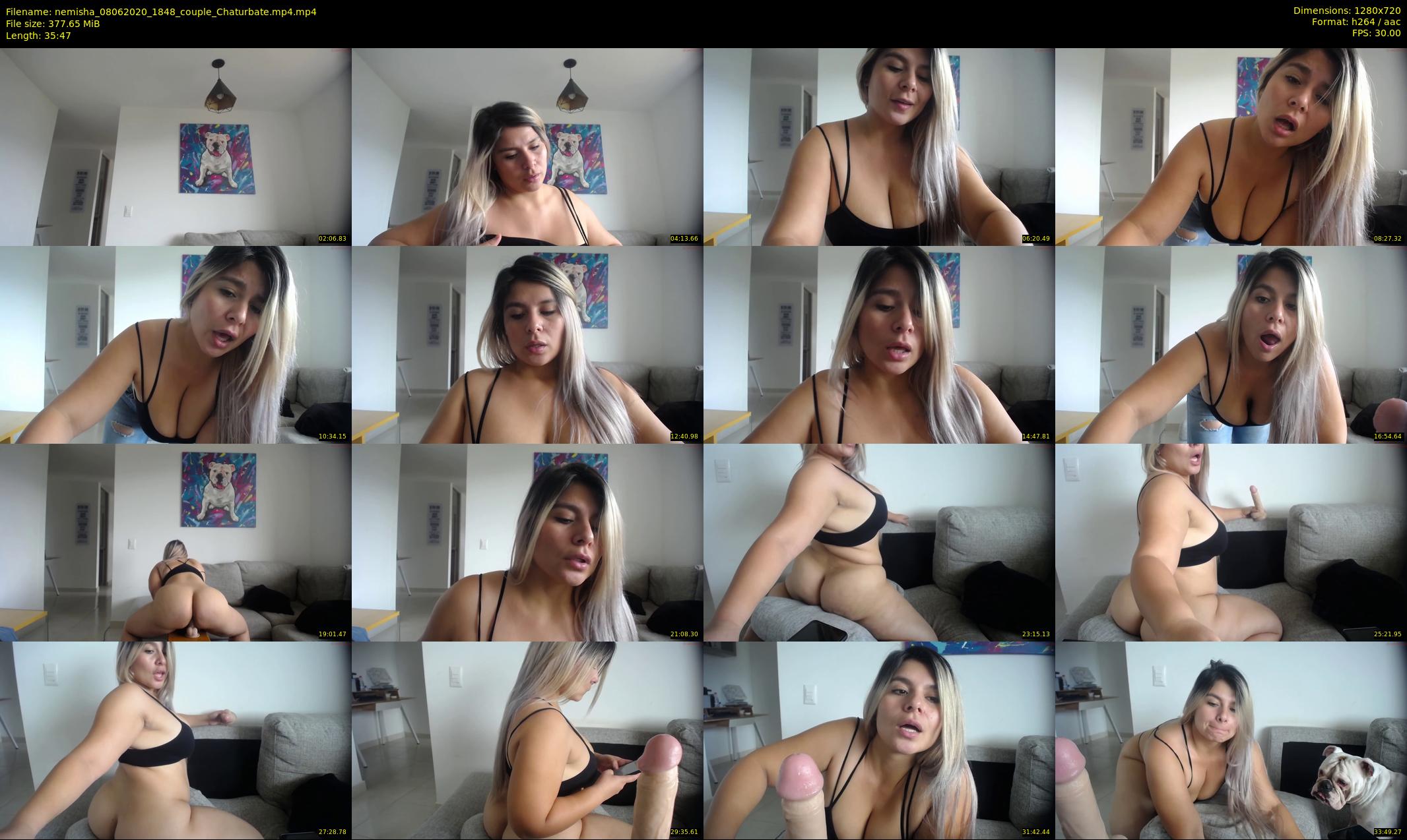 nemisha — 36 minute Chaturbate female cam show recording, 720p, Jun 8, 2020