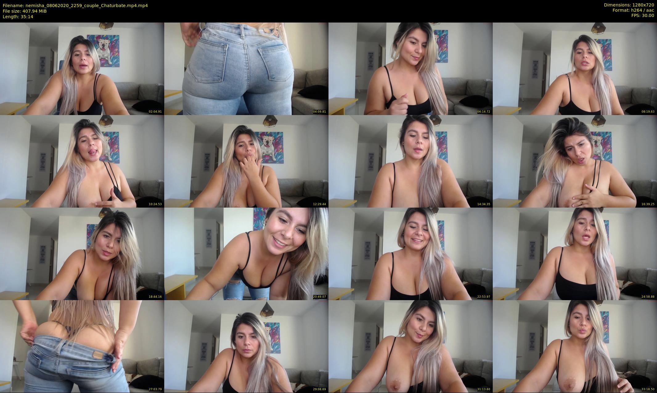 nemisha — 36 minute Chaturbate female cam show recording, 720p, Jun 8, 2020