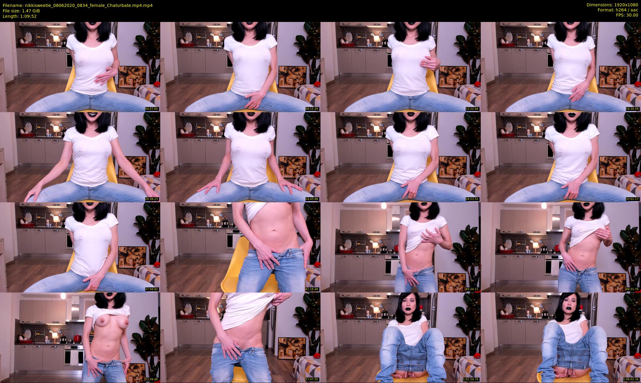 nikkisweetie — 70 minute Chaturbate female cam show recording, 1080p, Jun 8, 2020