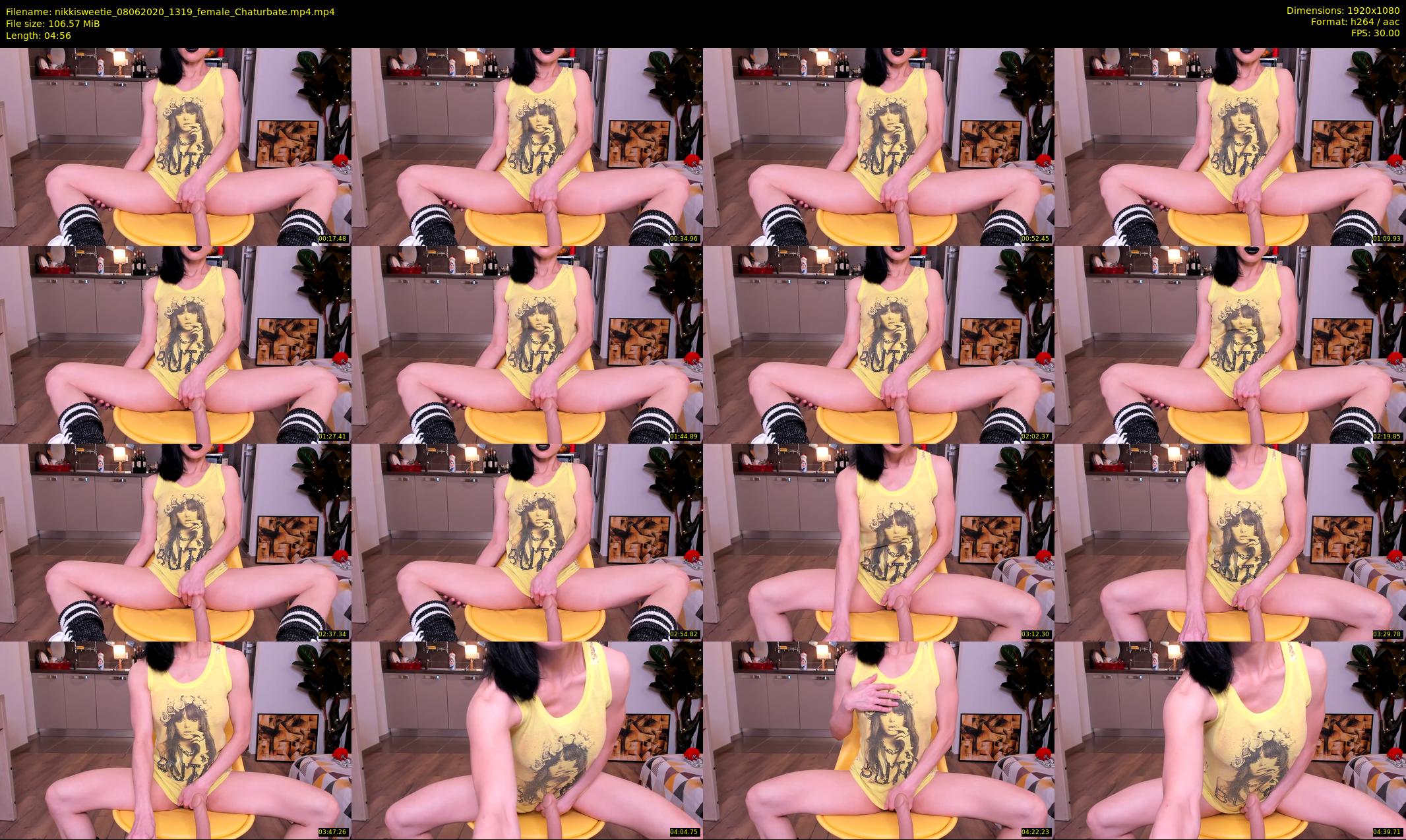 nikkisweetie — 5 minute Chaturbate female cam show recording, 1080p, Jun 8, 2020
