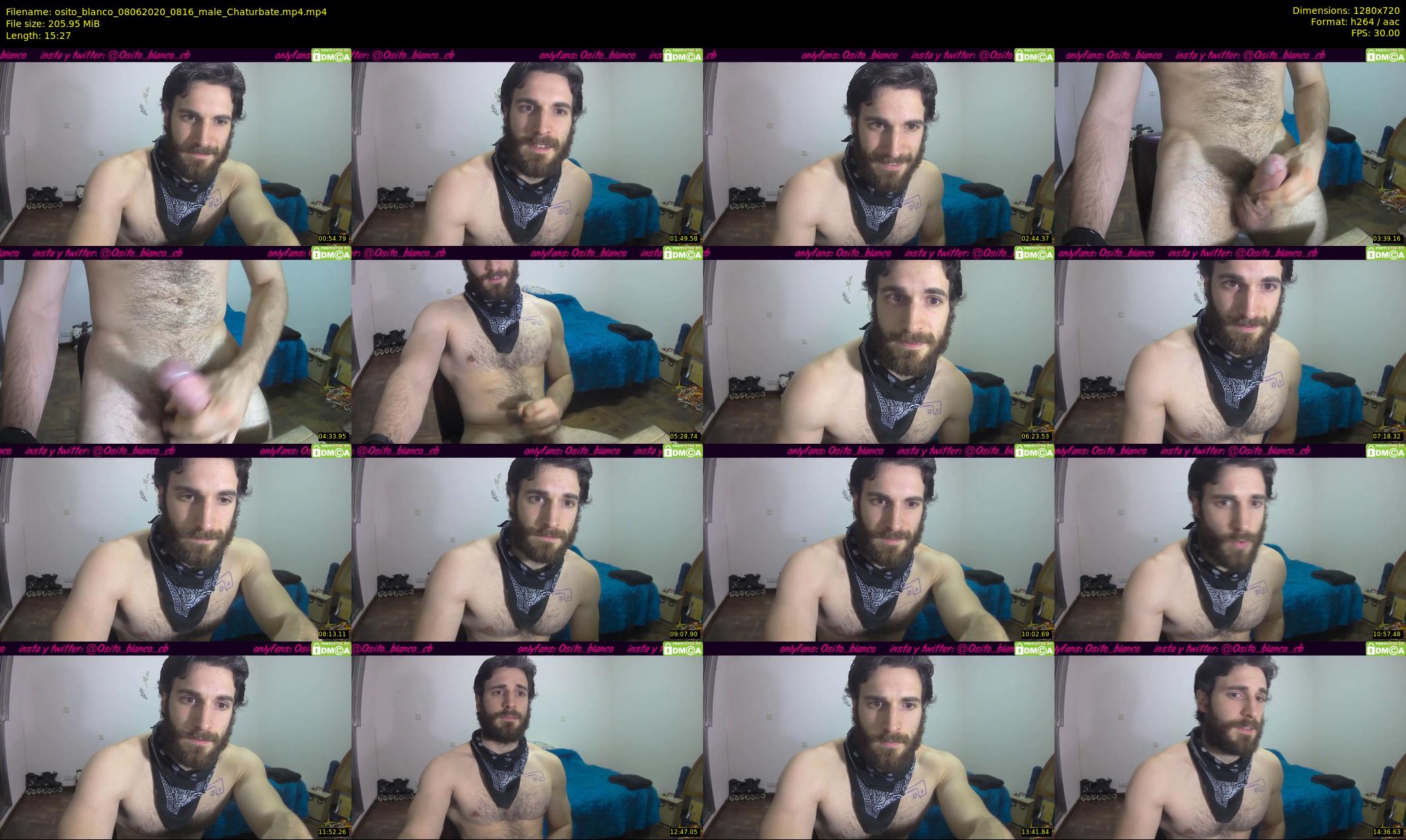 osito_blanco — 16 minute Chaturbate male cam show recording, 720p, Jun 8, 2020