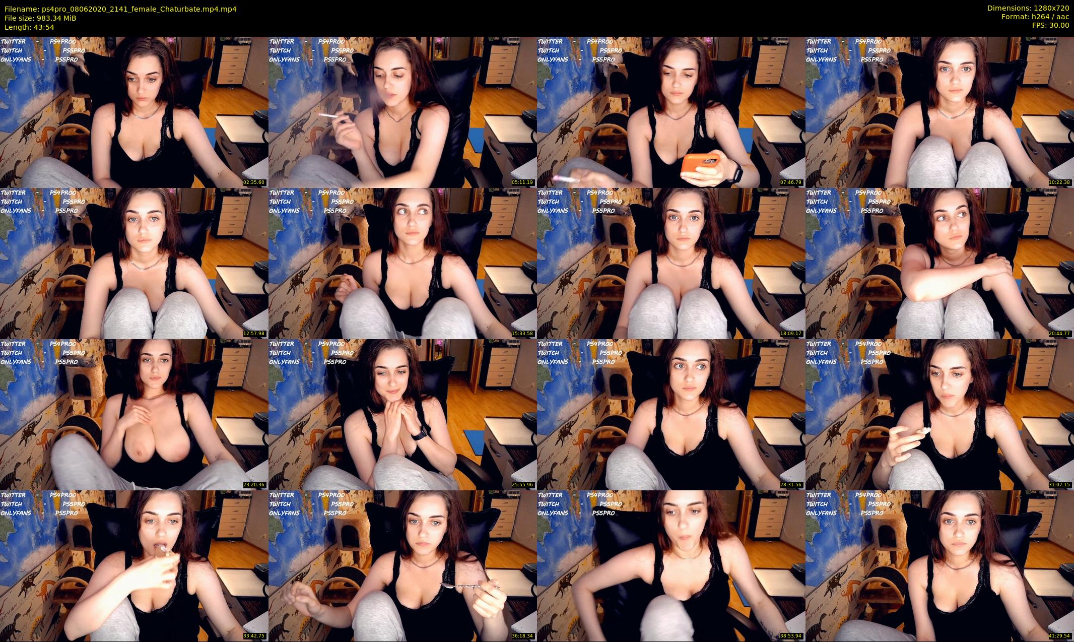 ps4pro — 44 minute Chaturbate female cam show recording, 720p, Jun 8, 2020