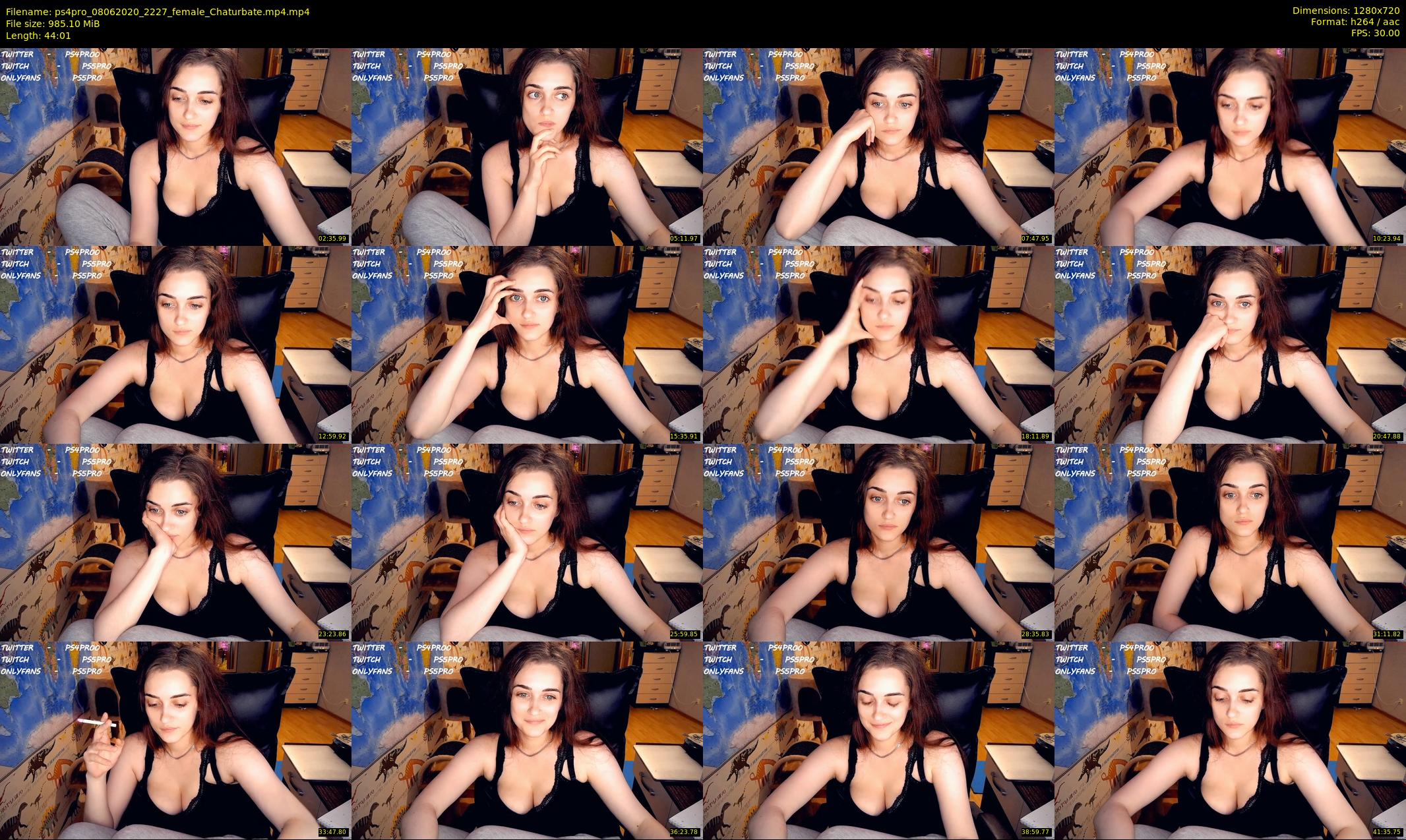 ps4pro — 45 minute Chaturbate female cam show recording, 720p, Jun 8, 2020