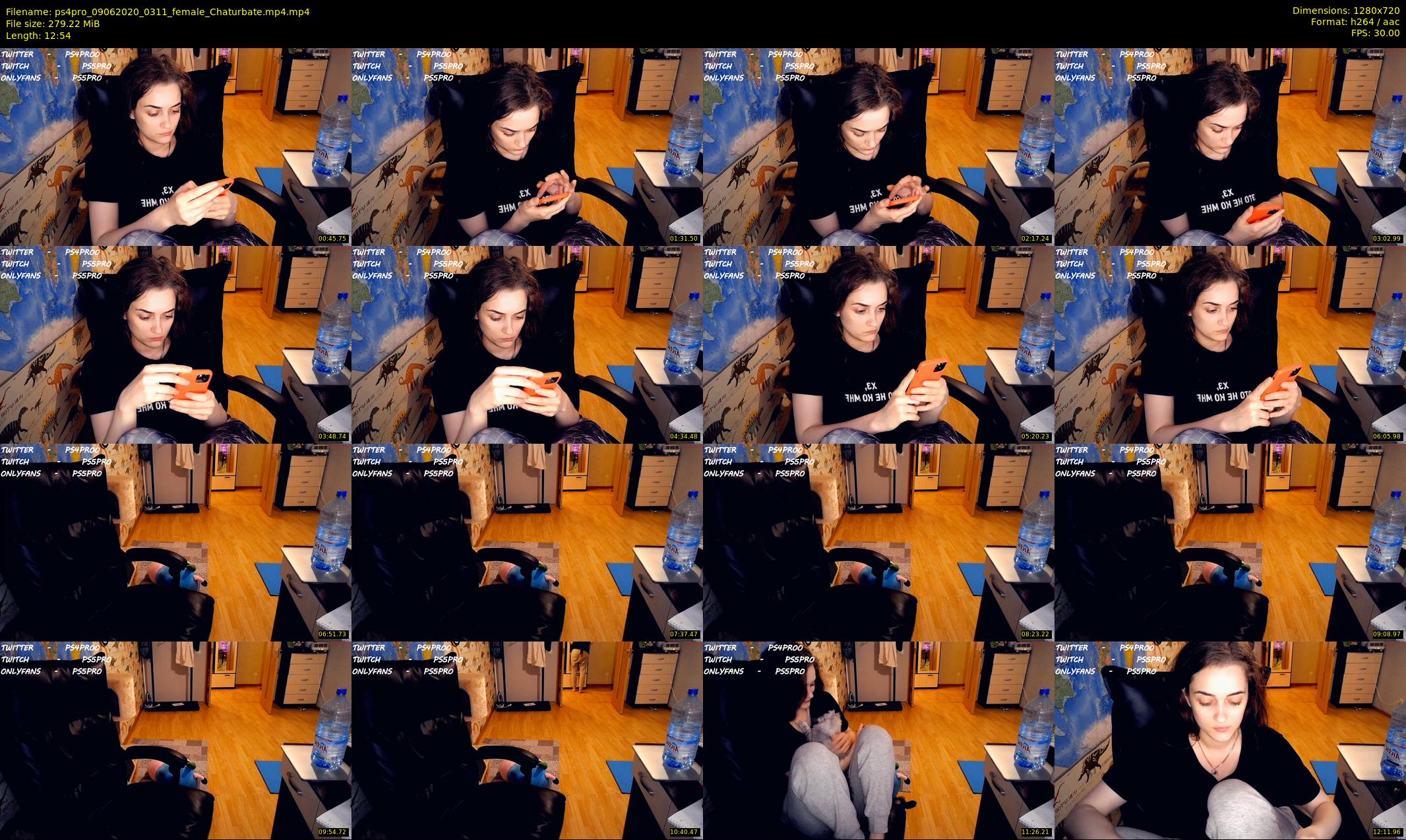 ps4pro — 13 minute Chaturbate female cam show recording, 720p, Jun 9, 2020