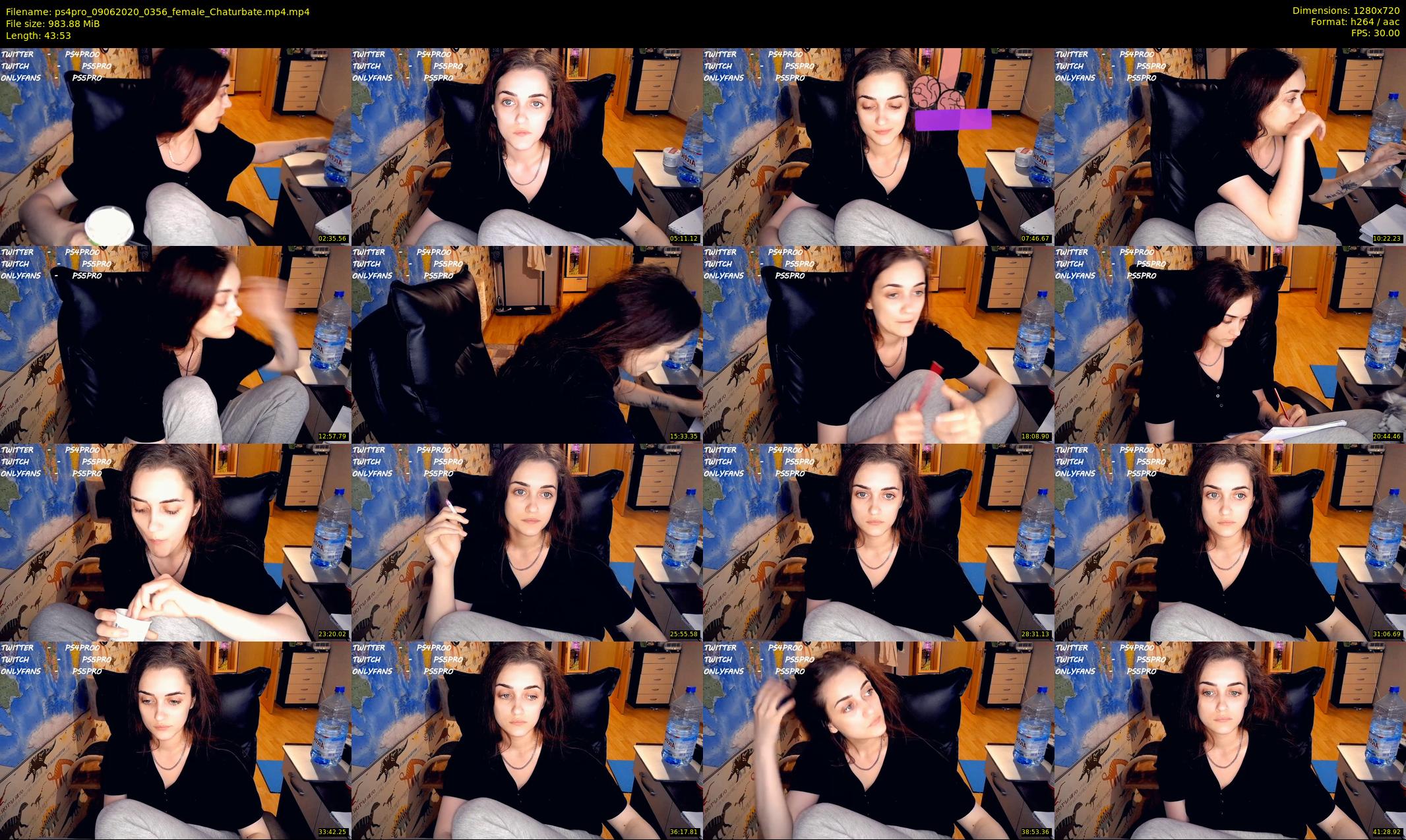 ps4pro — 44 minute Chaturbate female cam show recording, 720p, Jun 9, 2020