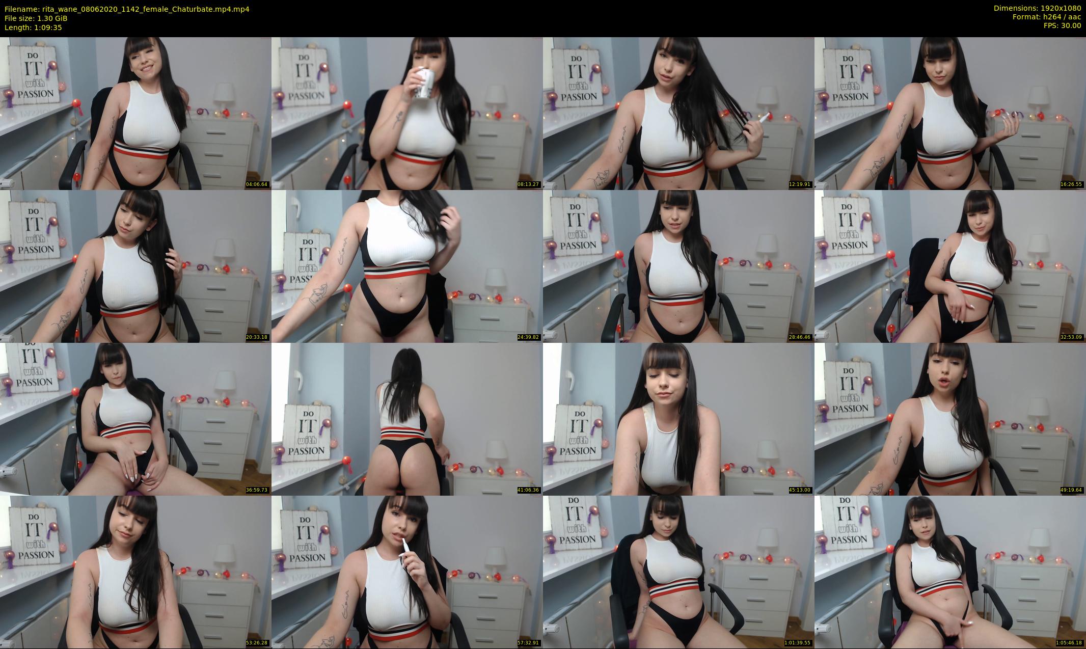 rita_wane — 70 minute Chaturbate female cam show recording, 1080p, Jun 8, 2020